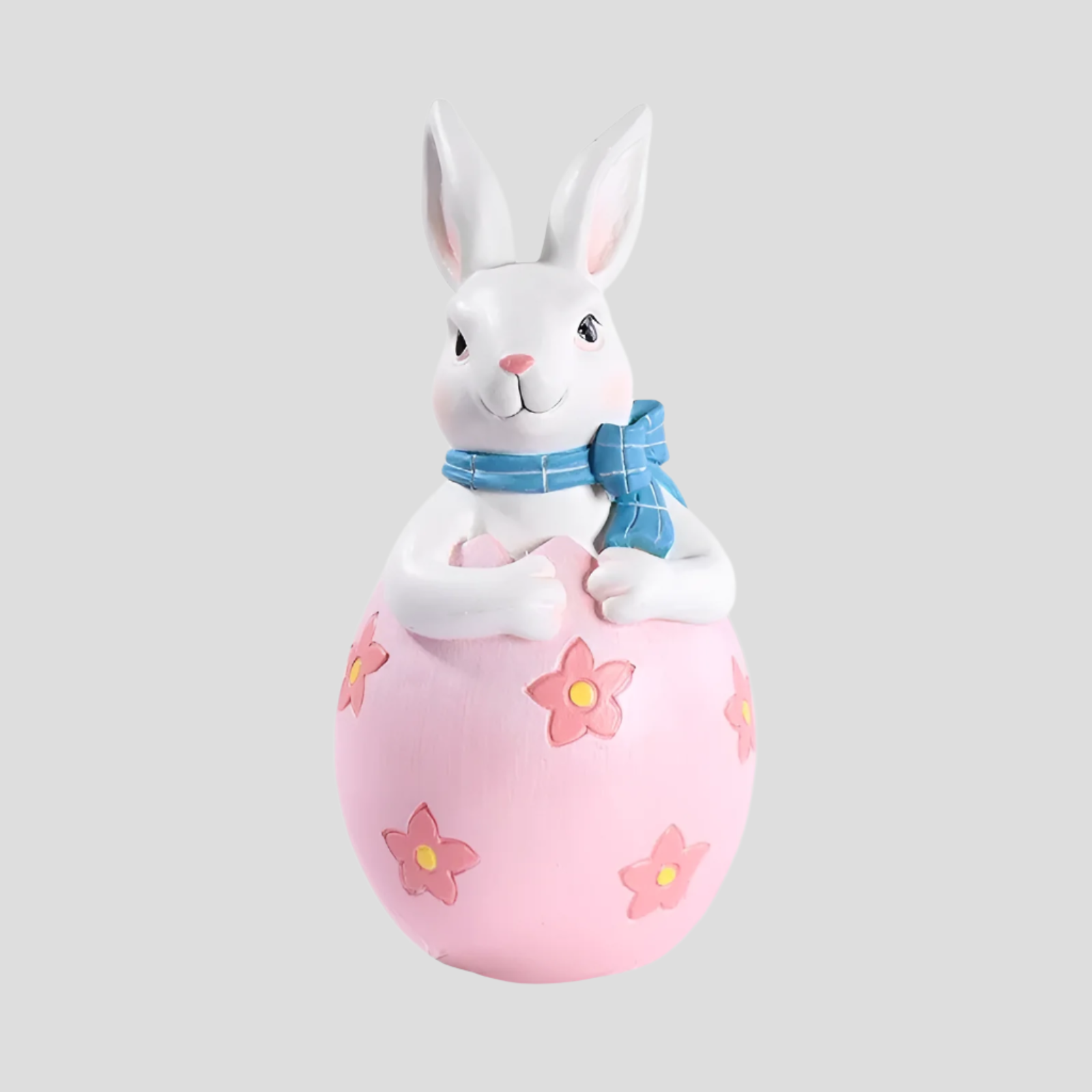 EasterEmbrace Ornament - Geschnitzte Ostern Paar Hase Ei Ornament