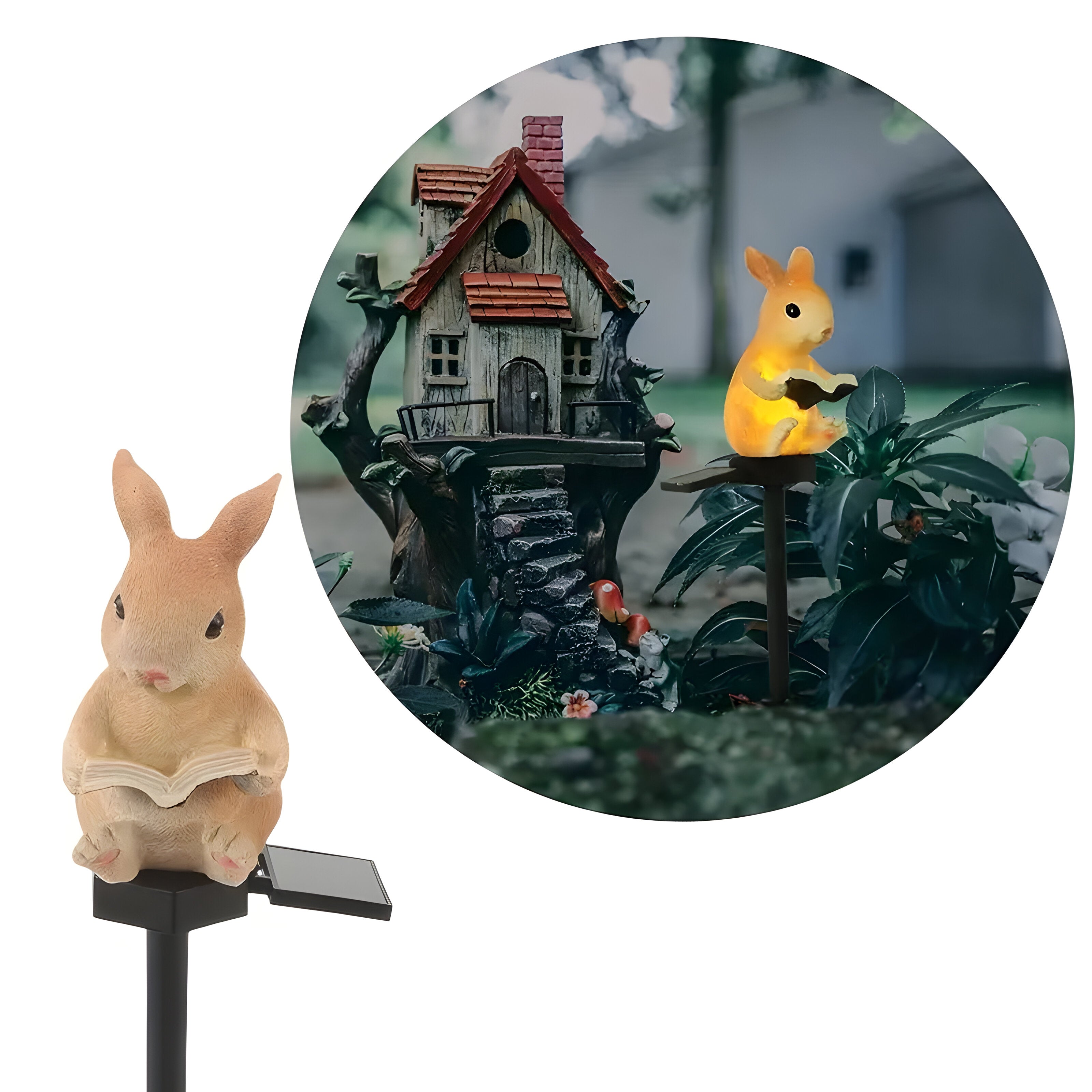 BunnyBright Light - Solar-Lesender-Hasen-Außenleuchte