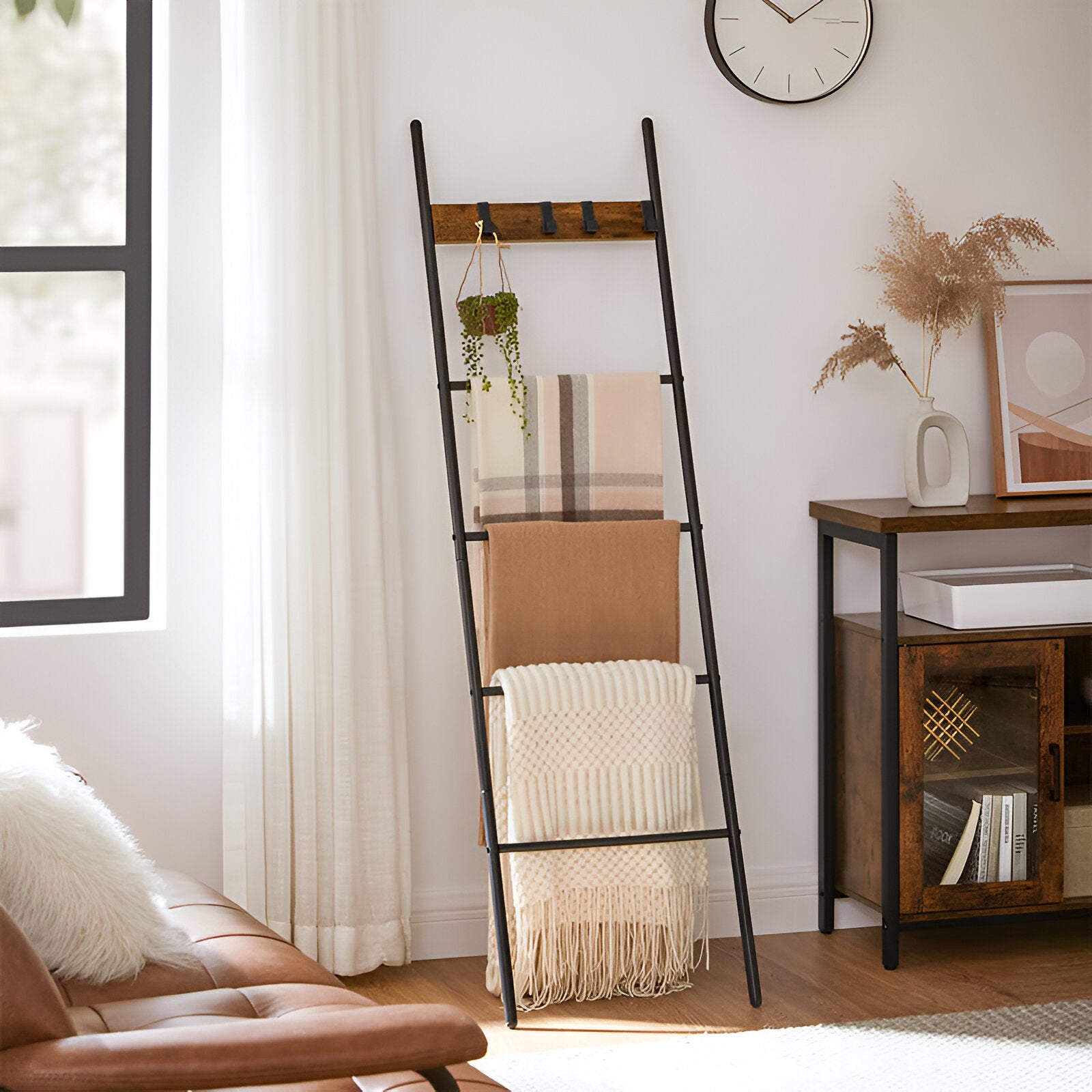 LuxeLadder Rack - 5-Stufiger Handtuch-Leiterregal