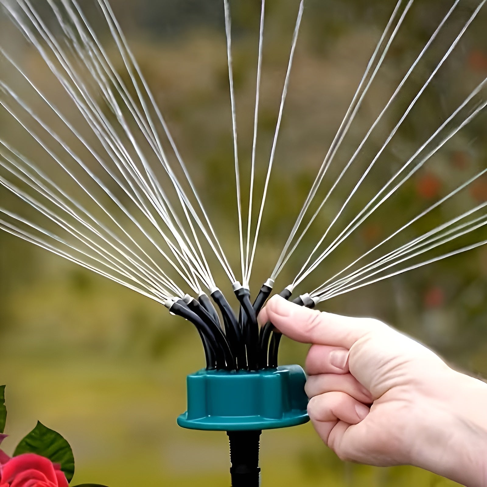 Automatischer Rasensprenger 3er Set – Gleichmäßige 360° Bewässerung | Für Rasen Garten und Blumenbeete - Gartensprinkler