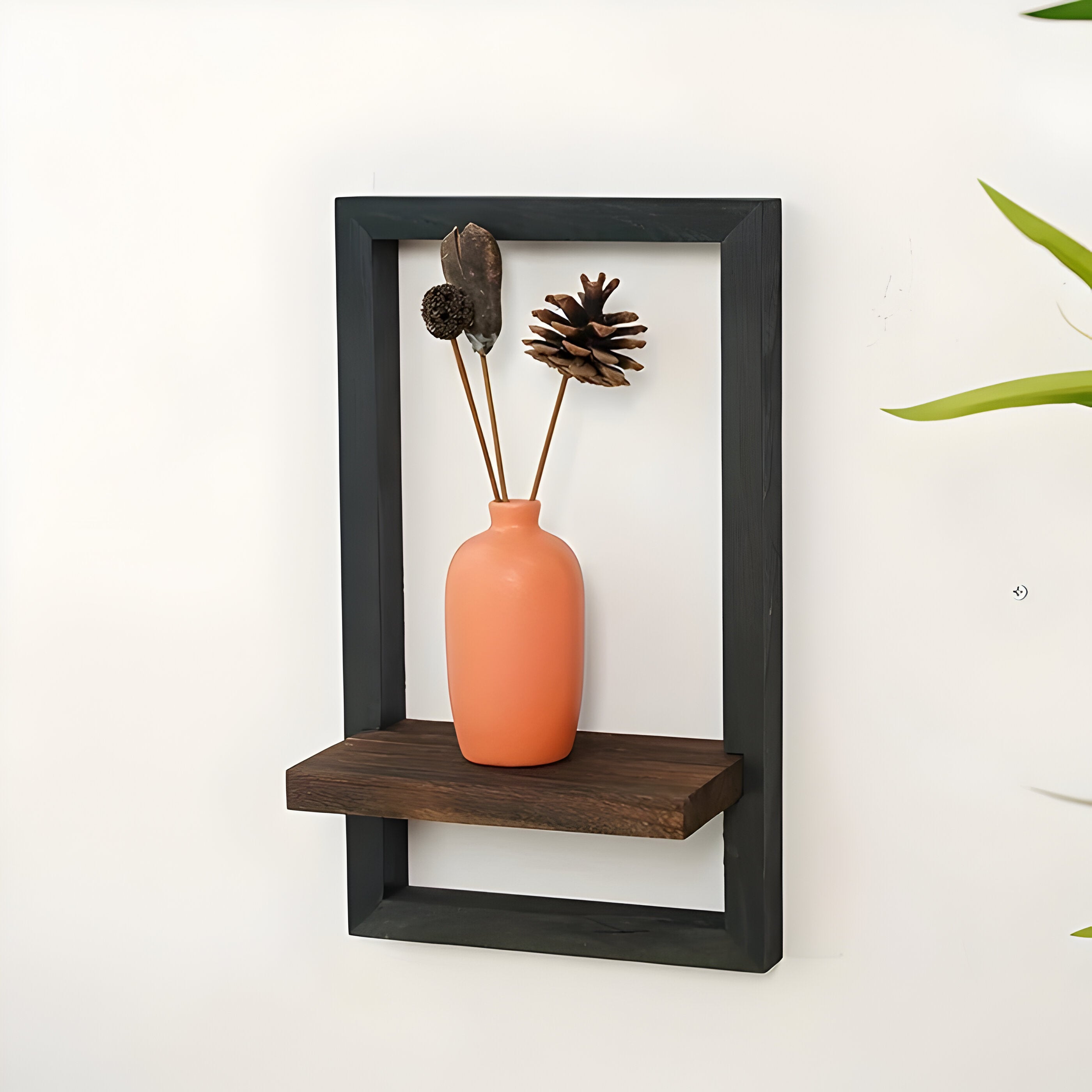 RustiFrame Set - Vintage Holzwand Quadratisches Display-Set