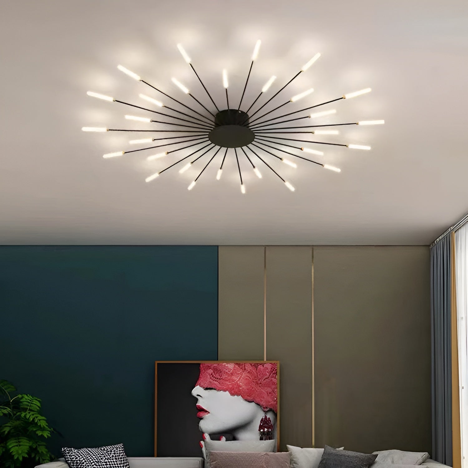 Moderne LED-Deckenleuchte – Stilvolle Beleuchtung für Wohnräume