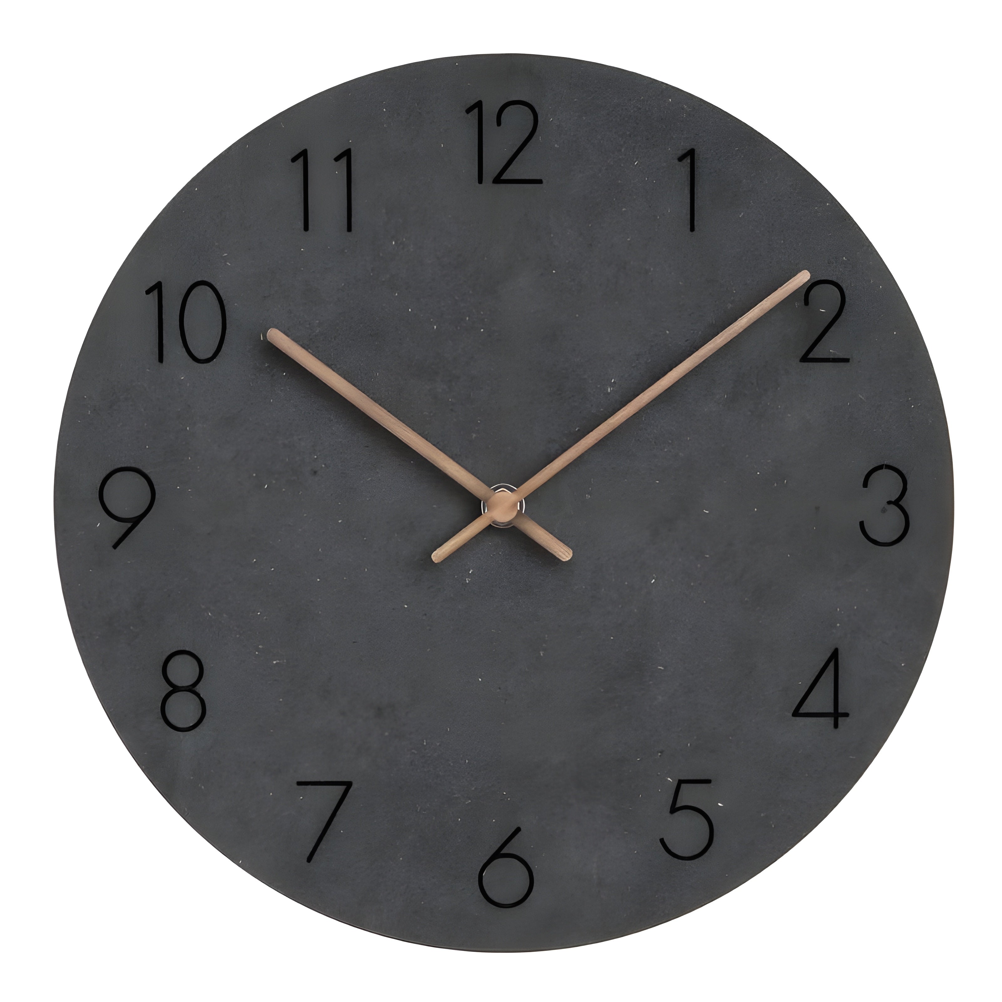 QuietRound Clock - Minimalistische Holz Rund Wanduhr