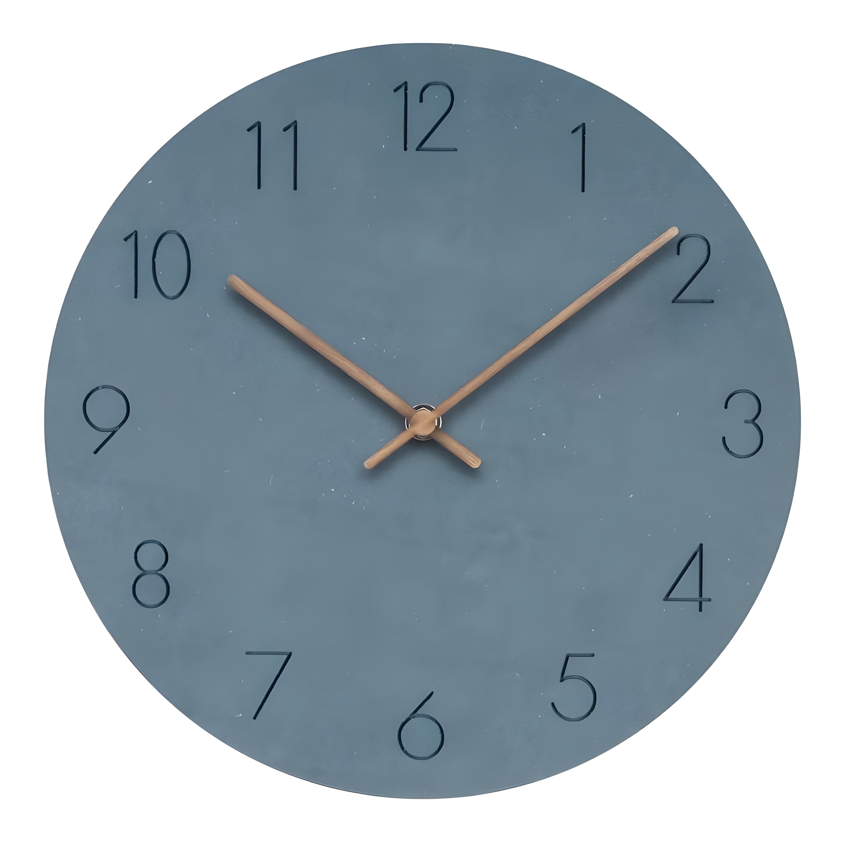 QuietRound Clock - Minimalistische Holz Rund Wanduhr