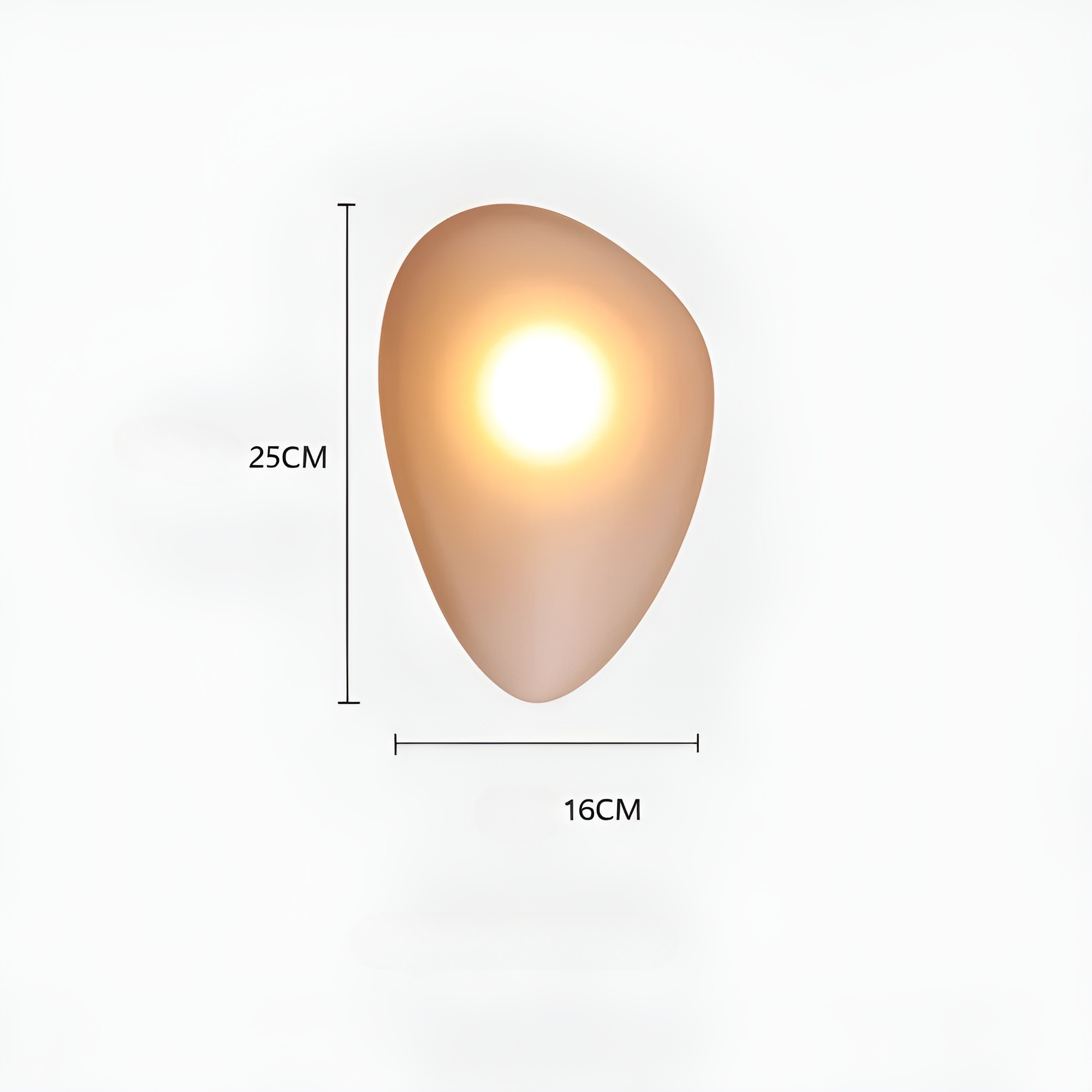LED Wandleuchte in Kieselstein Design– Dekoratives nordisches Design für Wohnzimmer & Flur