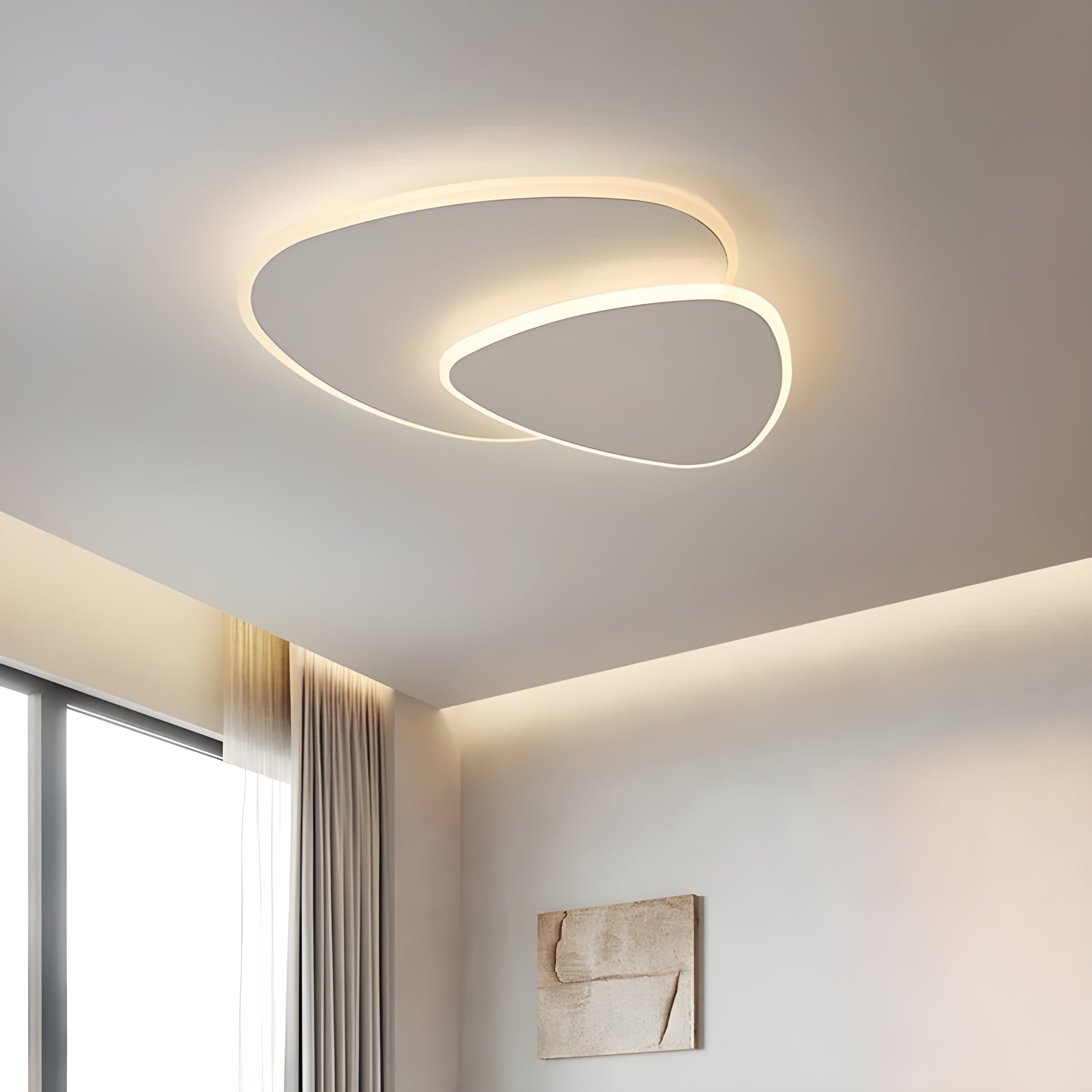 AmbientHalo Light - Moderne weiße LED-Deckenleuchte