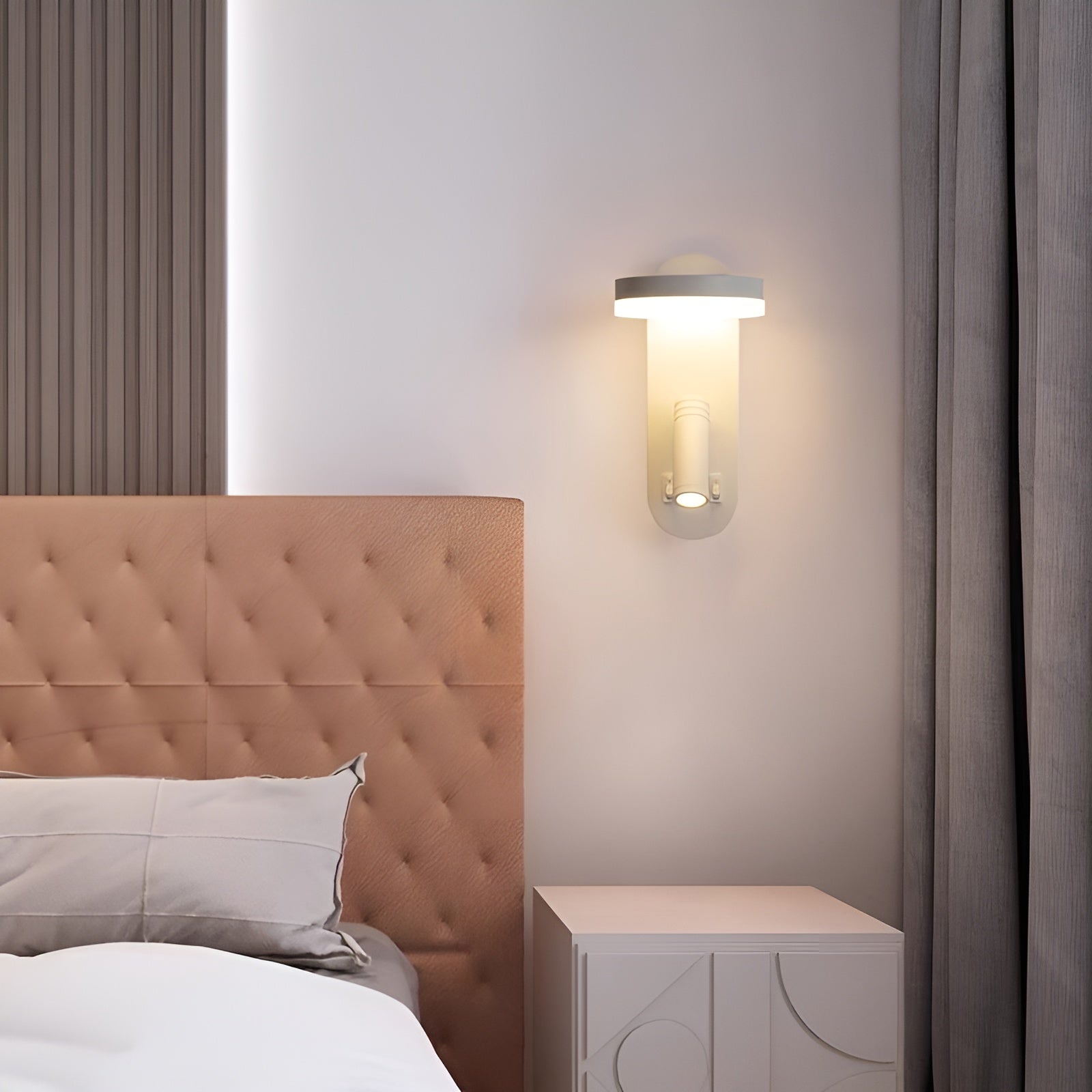 Geometrische Wandleuchte – 2-flammig mit nach unten gerichtetem Schirm | Modern & Dekorativ