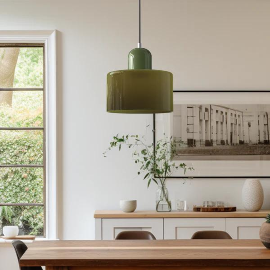 GlamorGlass Light - Europäische Retro Zylinder Pendelleuchte