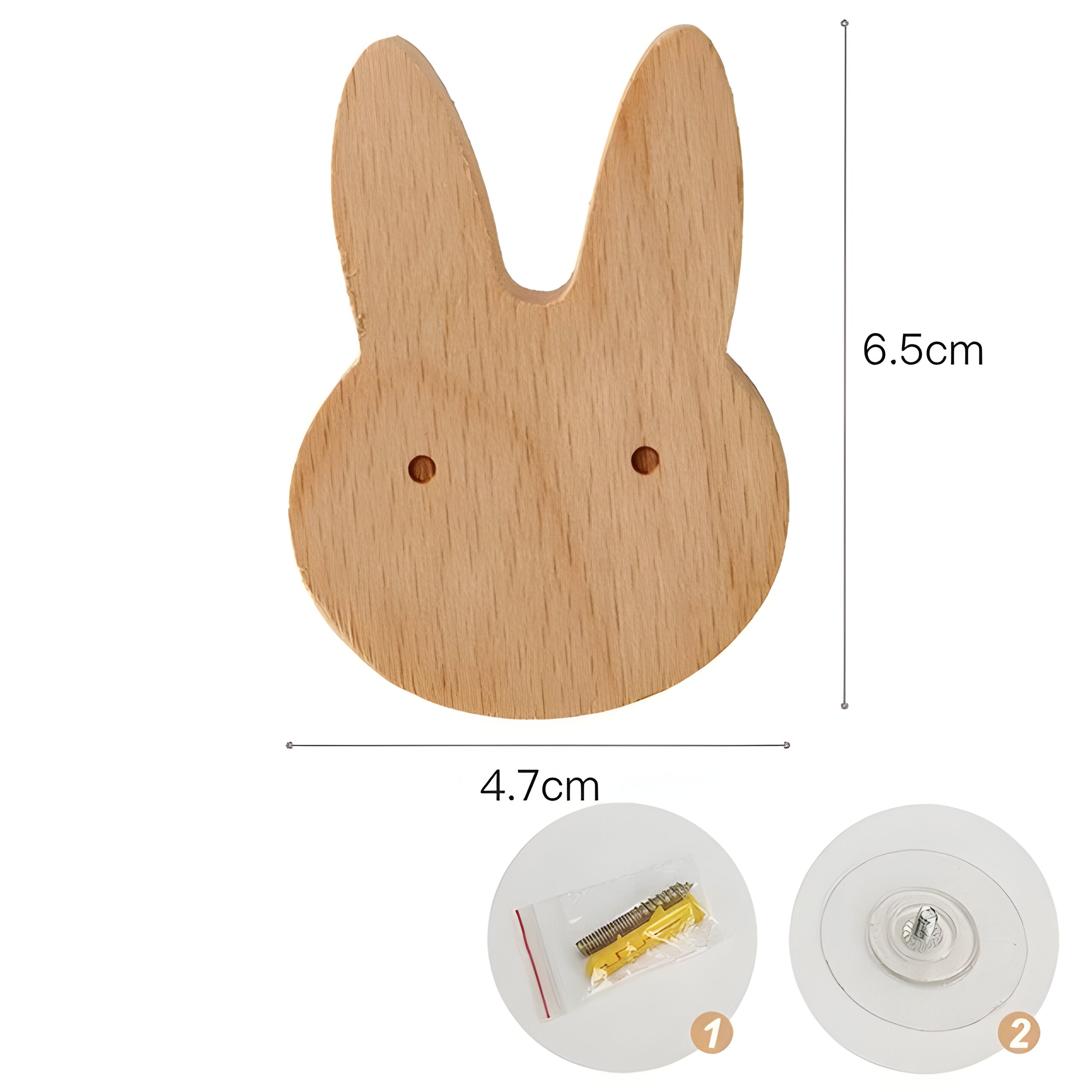 WoodWhimsy Hook - Tierförmiger Wandhaken aus Holz