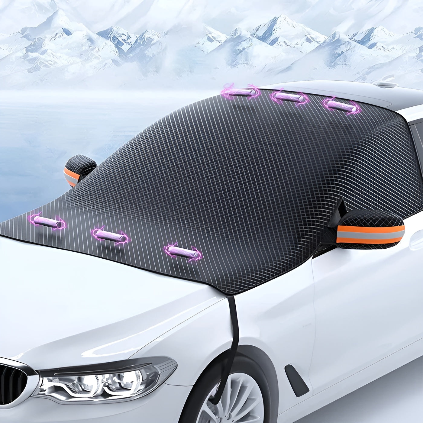 Magnetische Auto-Schneeschutzabdeckung – Schneller Schutz vor Eis und Schnee | Passend für Wintertage