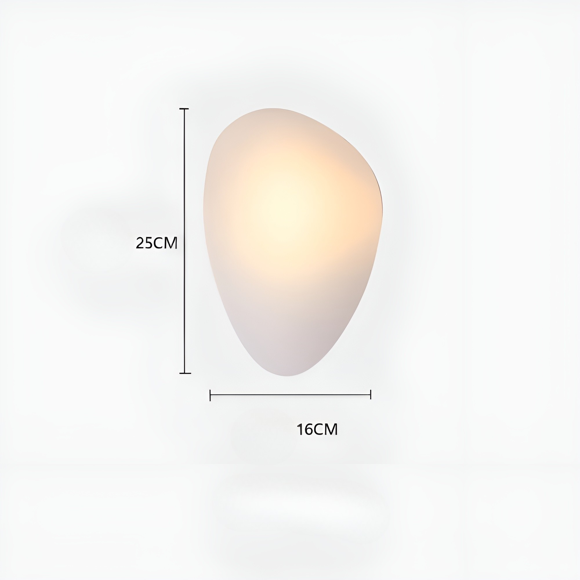 LED Wandleuchte in Kieselstein Design– Dekoratives nordisches Design für Wohnzimmer & Flur