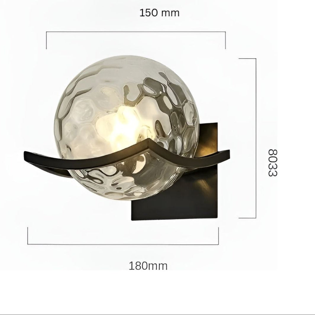 LED-Wandleuchte aus Glas – Moderne, Dekorative Beleuchtung