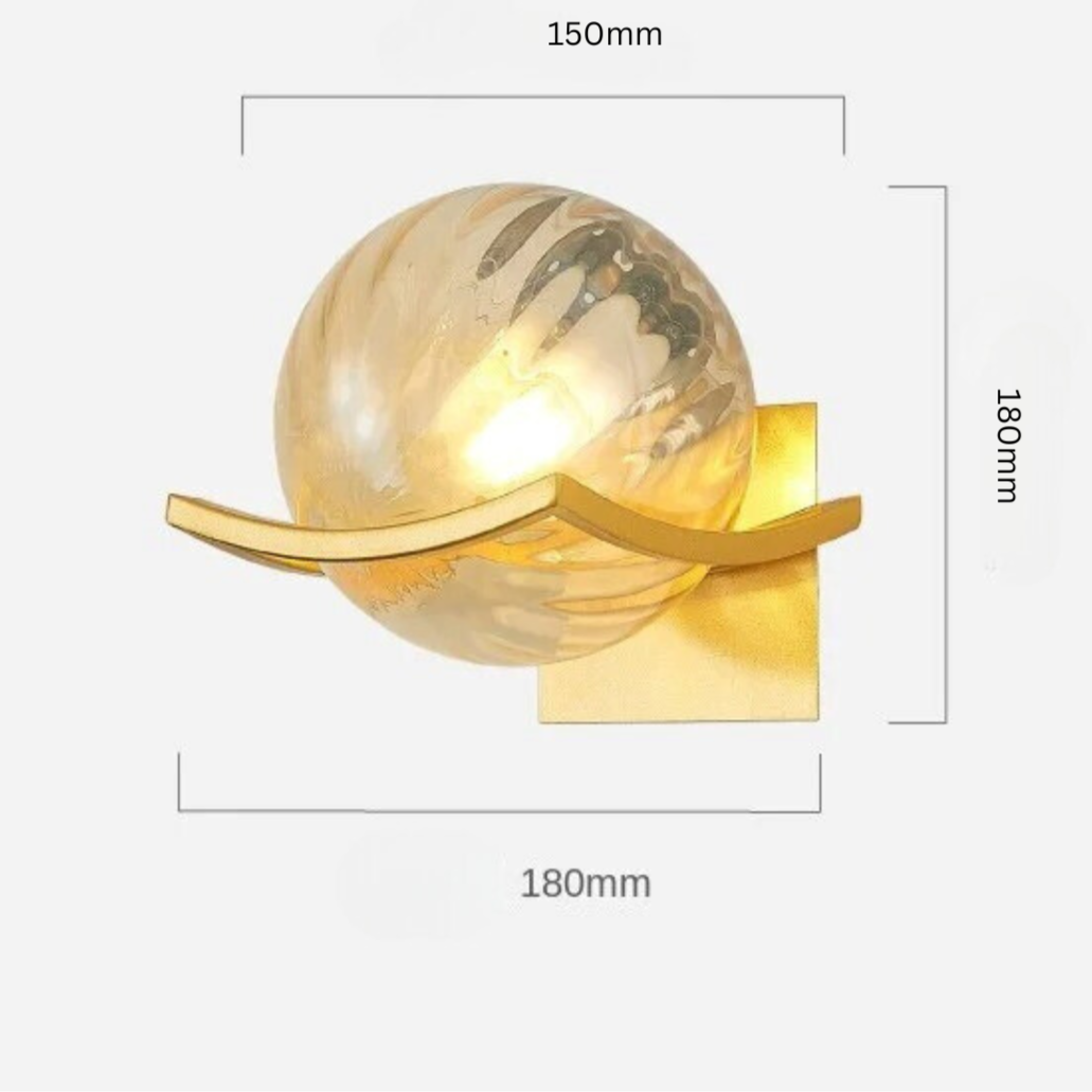 LED-Wandleuchte aus Glas – Moderne, Dekorative Beleuchtung