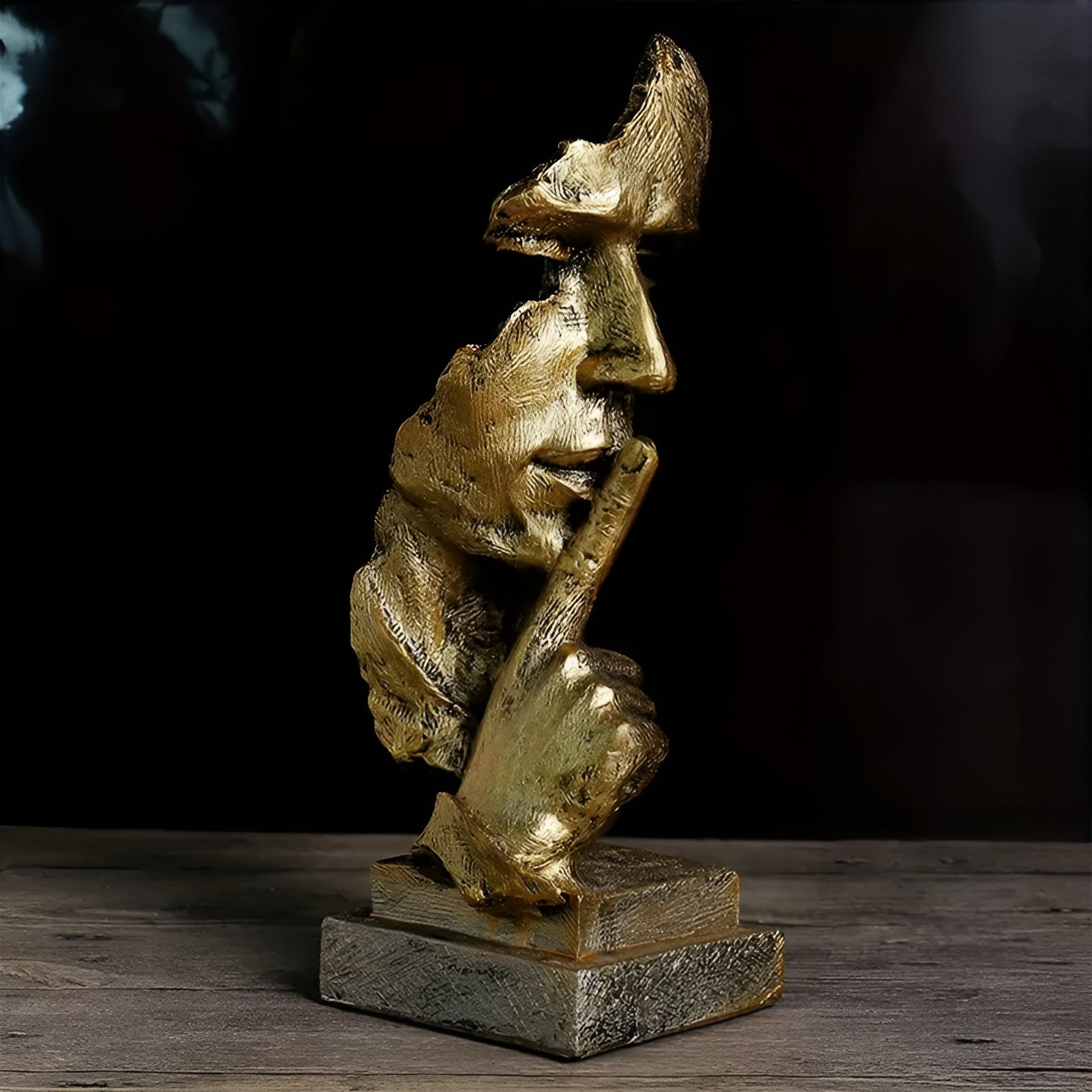 Abstrakte Denker-Skulptur – Moderne Dekofigur aus Harz | Perfekt für Wohnzimmer & Büro