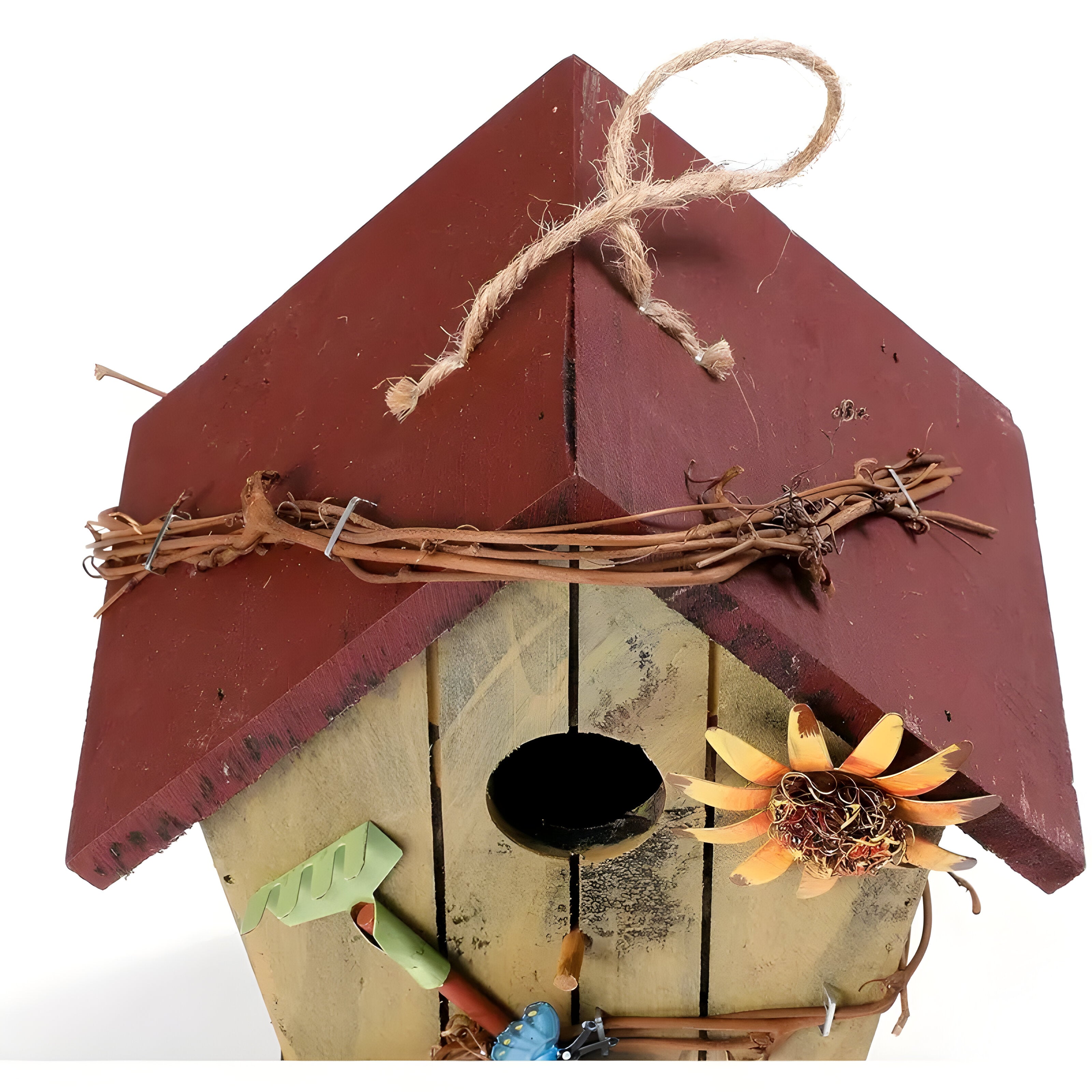 GardenPerch Nest - Dekoratives Holz Hängendes Vogelhaus