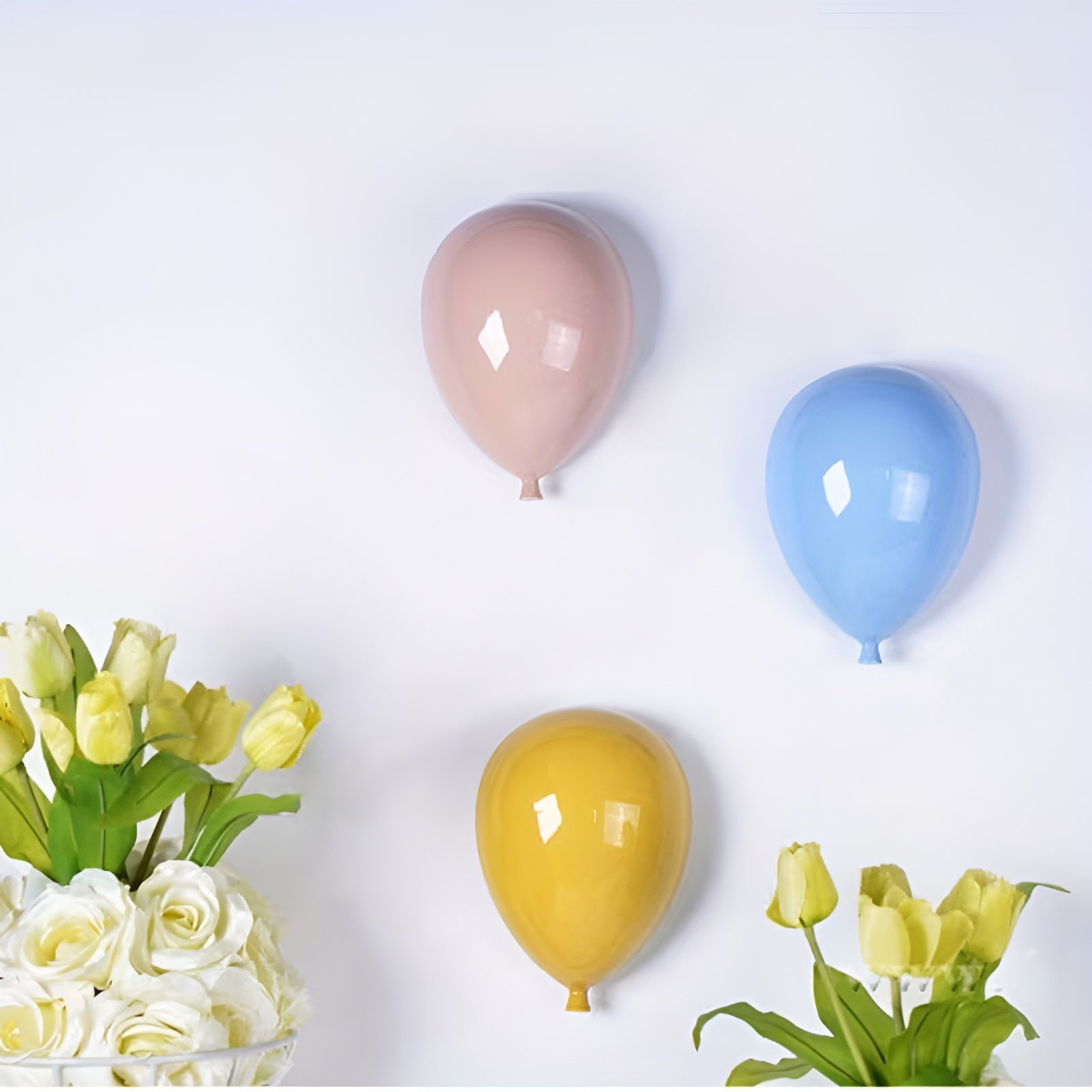 Keramik-Ballon Hängedeko – Modern & Dekorativ | Stilvoller Wohnakzent für Wohn- und Schlafzimmer - Wohnzubehör
