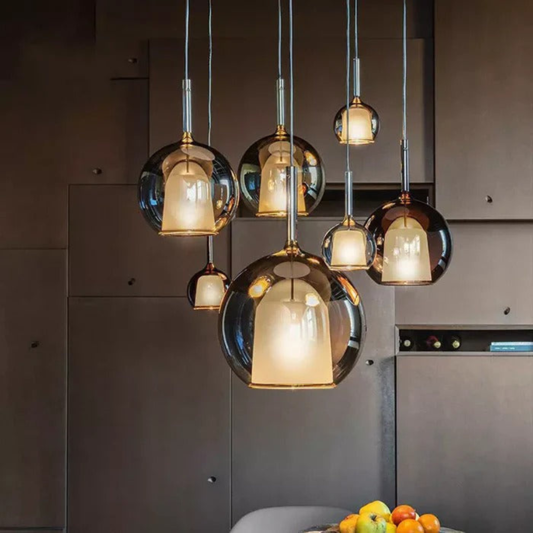 CelestialGlow Light - Moderne Glas-Pendelleuchte