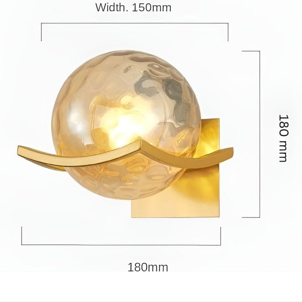 LED-Wandleuchte aus Glas – Moderne, Dekorative Beleuchtung
