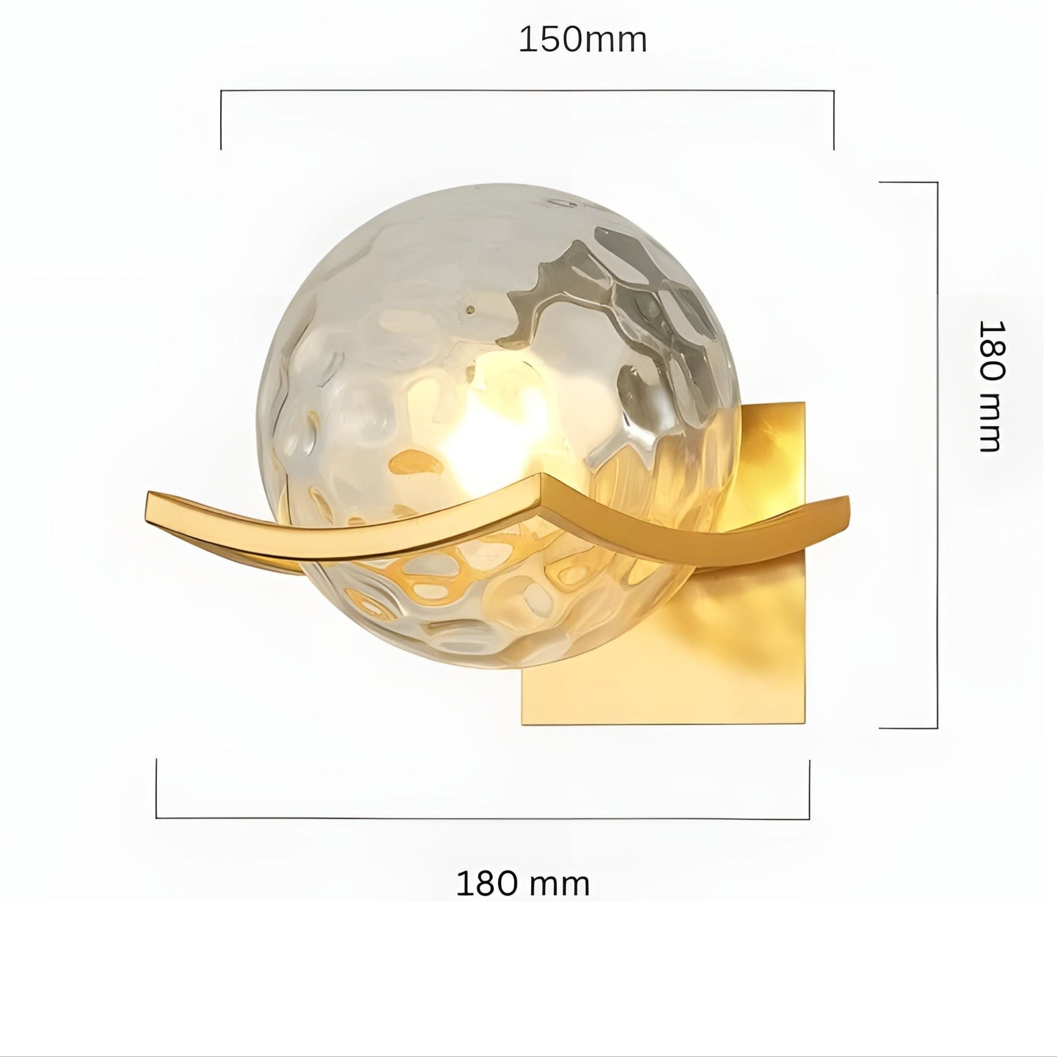 LED-Wandleuchte aus Glas – Moderne, Dekorative Beleuchtung