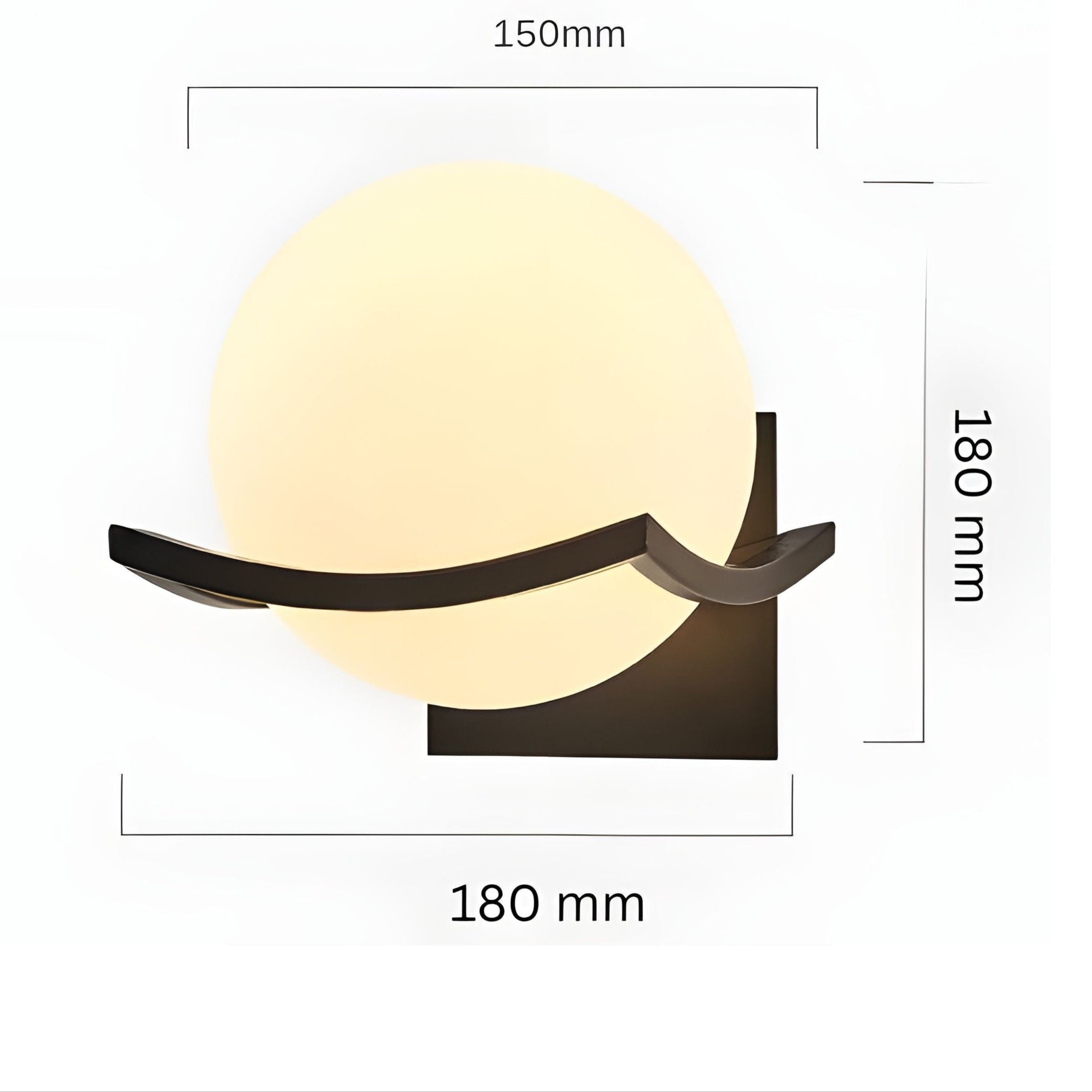 LED-Wandleuchte aus Glas – Moderne, Dekorative Beleuchtung