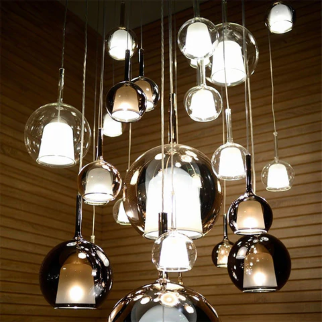 CelestialGlow Light - Moderne Glas-Pendelleuchte