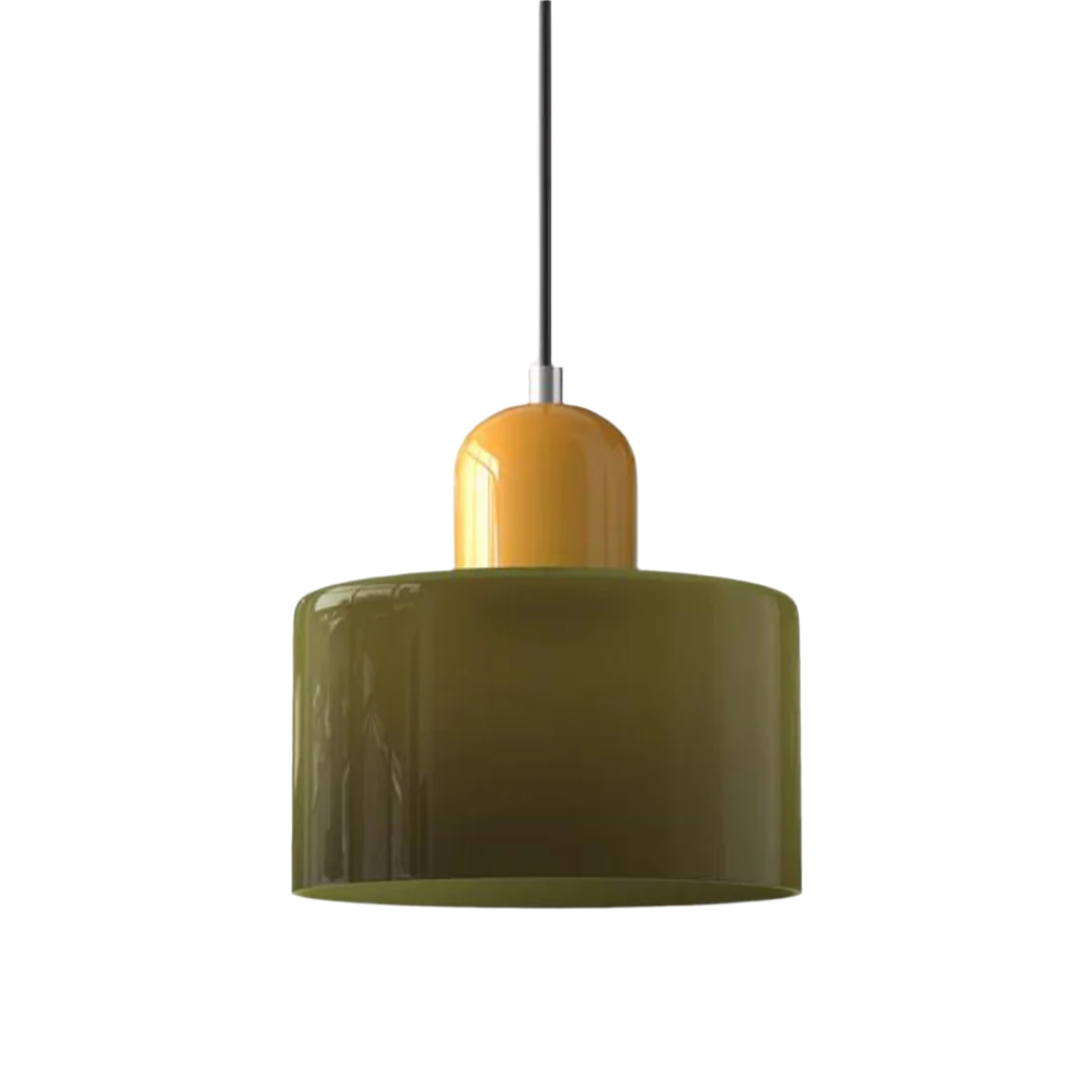 GlamorGlass Light - Europäische Retro Zylinder Pendelleuchte