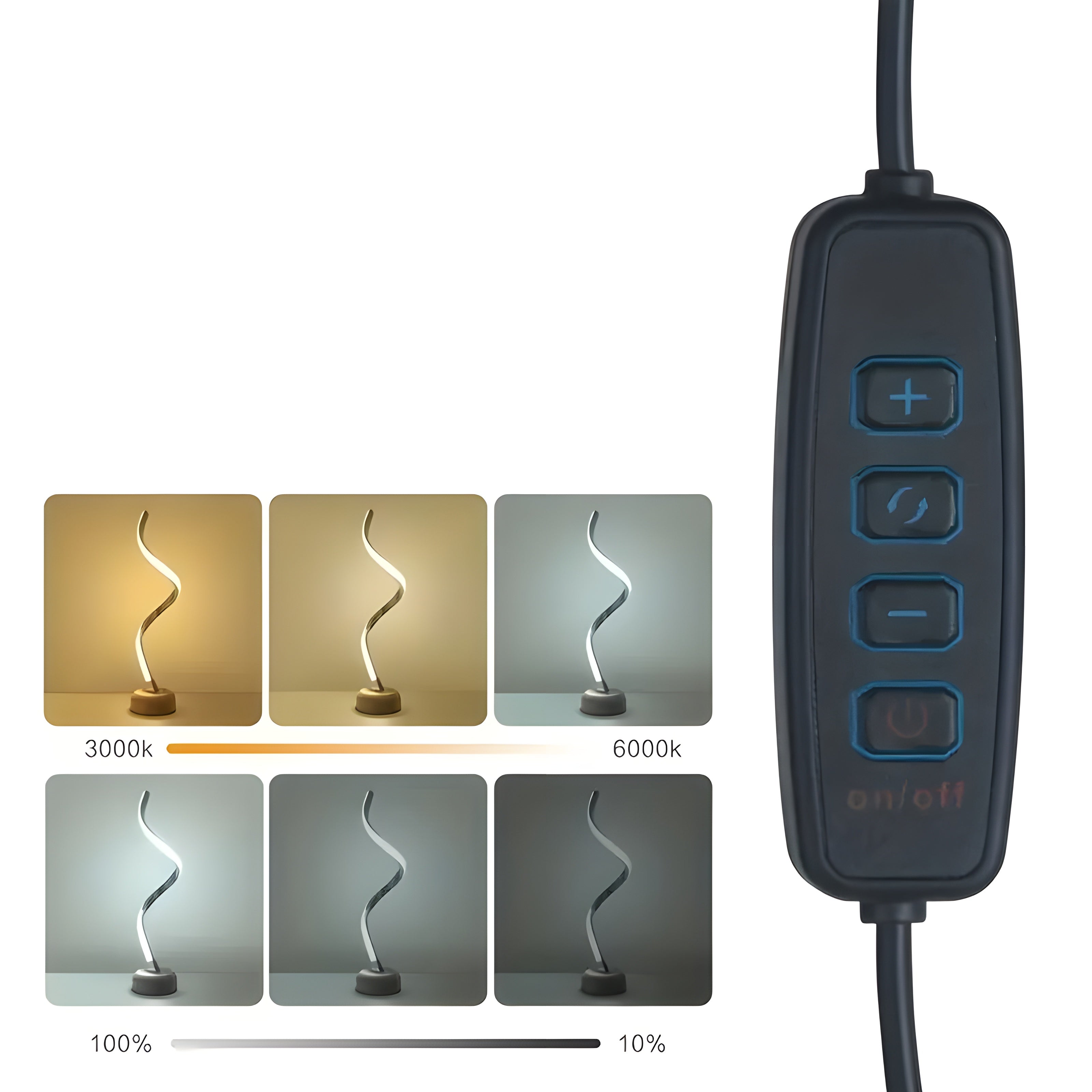 RusticGlow Lampe – Moderne LED Holz Tischlampe