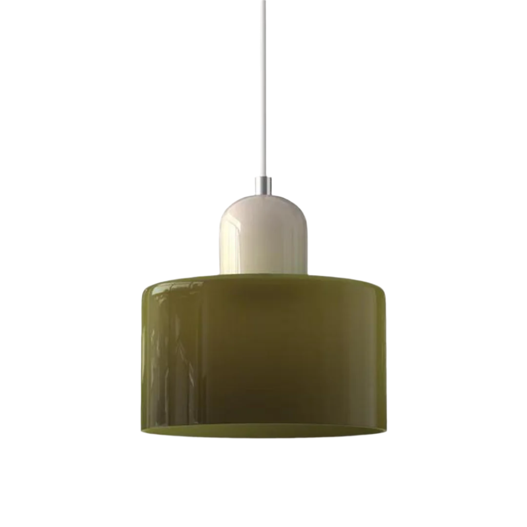 GlamorGlass Light - Europäische Retro Zylinder Pendelleuchte