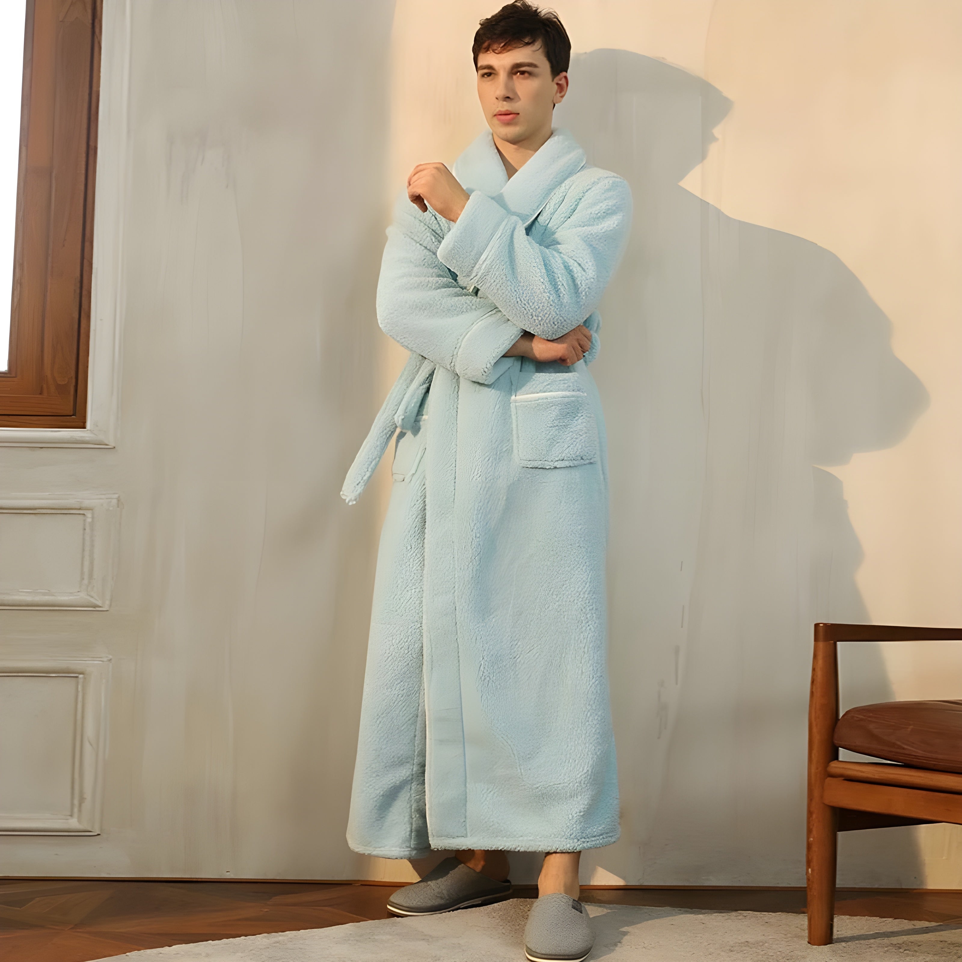Parissa Robe - Bequemer Fleece Winterbademantel