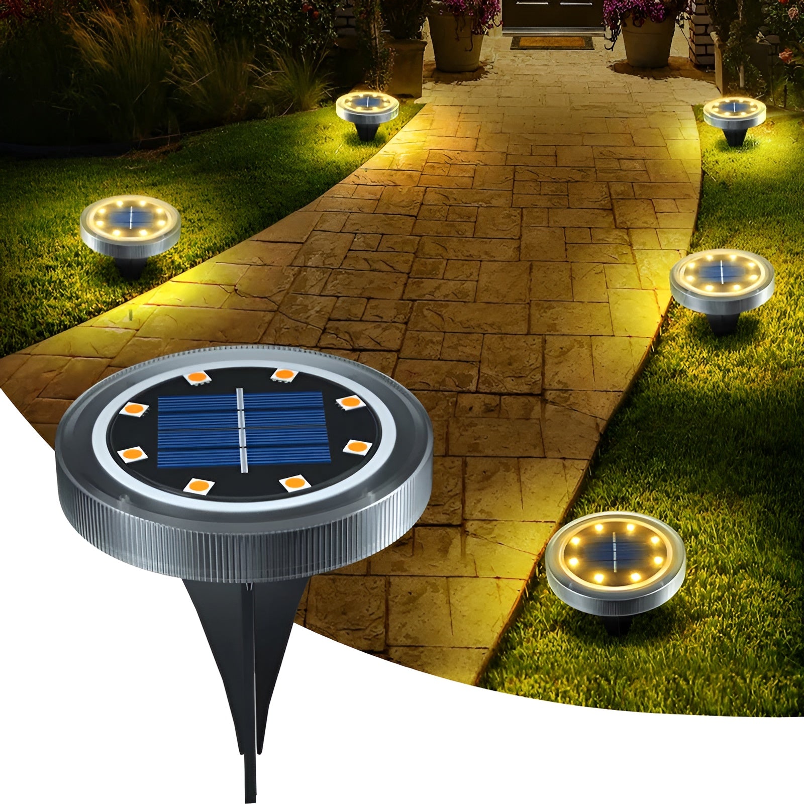 Solarlampe für den Garten –Wetterfest und Warmweißes Licht für gemütliche Abende