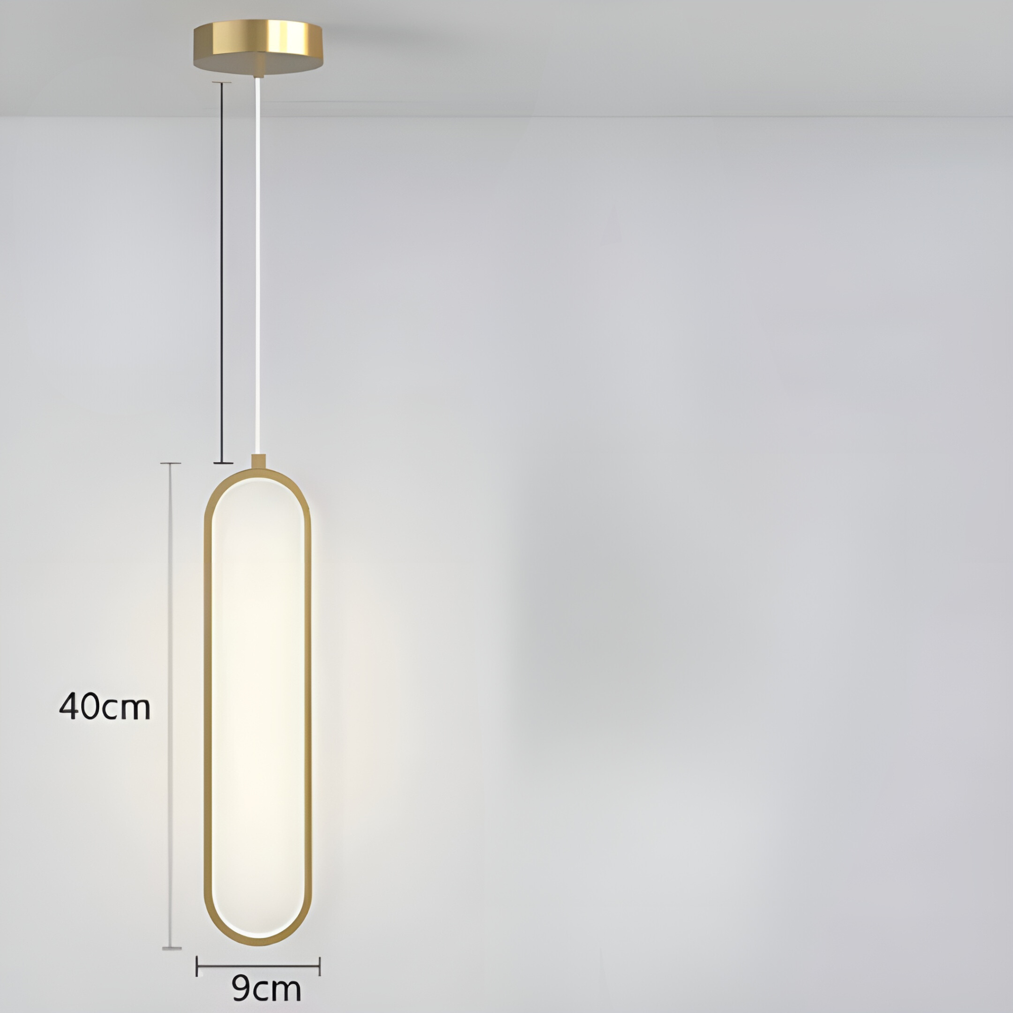 GildedGlow Light - Dekorative LED-Hängelampe