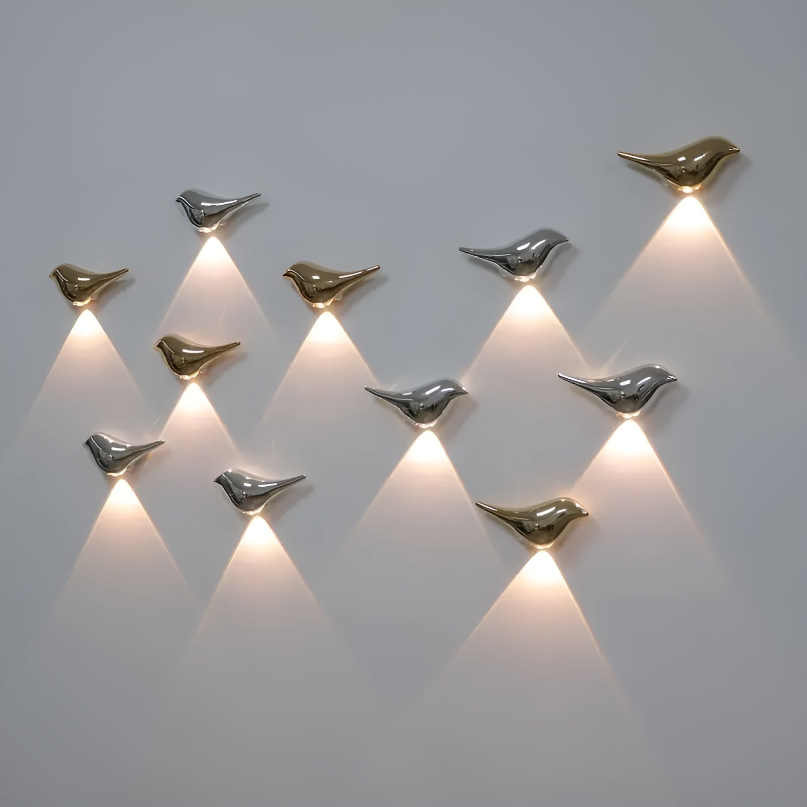 Wandlampe in Vogel-Design – Intelligente Bewegungssensor-Leuchte | Einstellbare Lichtfarbe & Helligkeit