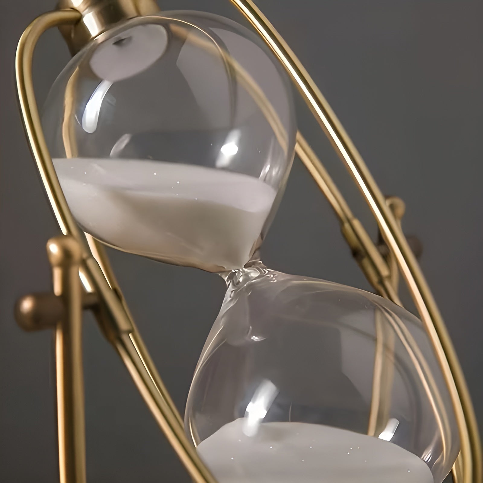 Klassische Sanduhr zum Drehen – Dekorativ und Entspannend | Stilvolle Tischdekoration mit fließendem Sand - Groß