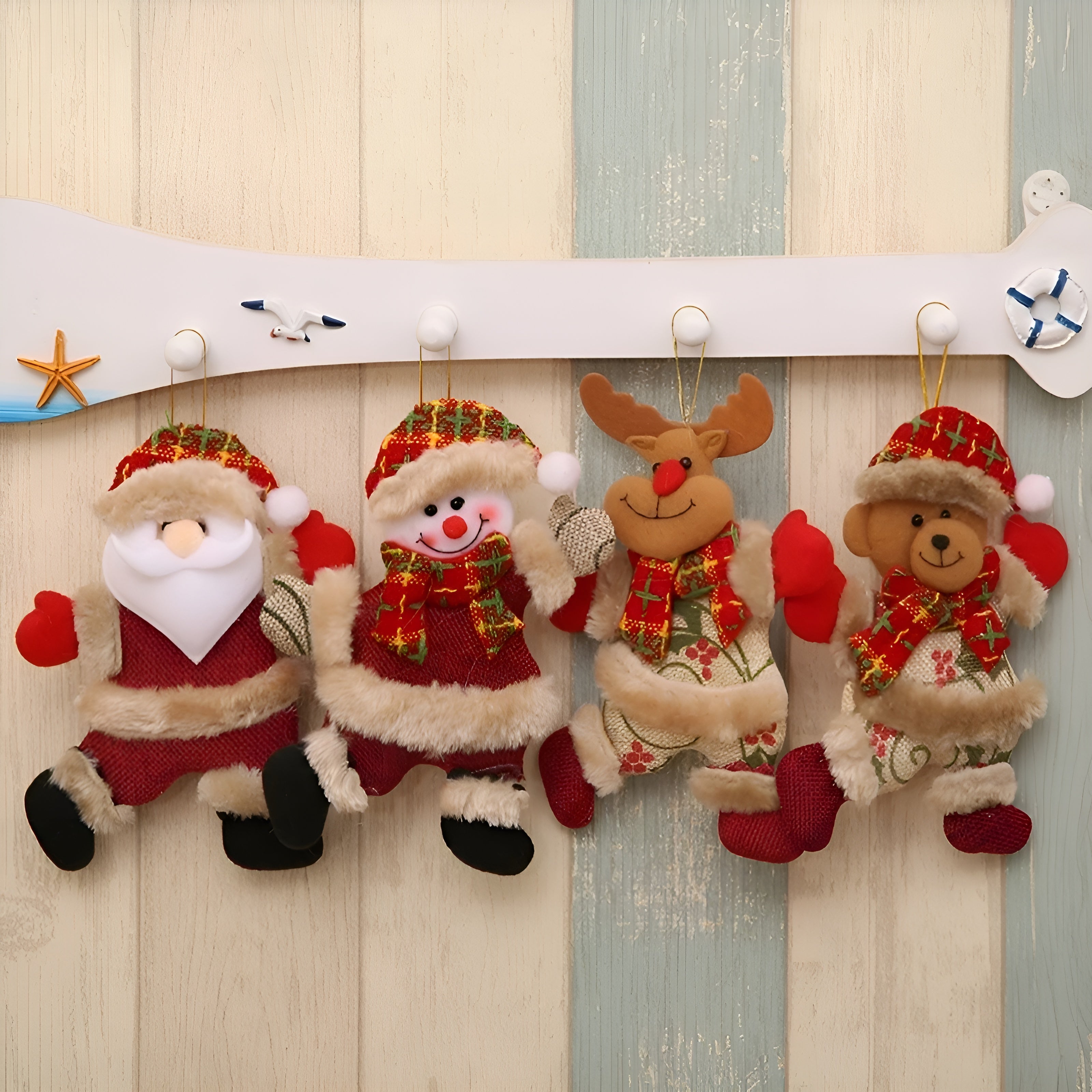 Weihnachtskugeln 4 Set – Glänzend | Dekorativ für Baum & Festliche Deko