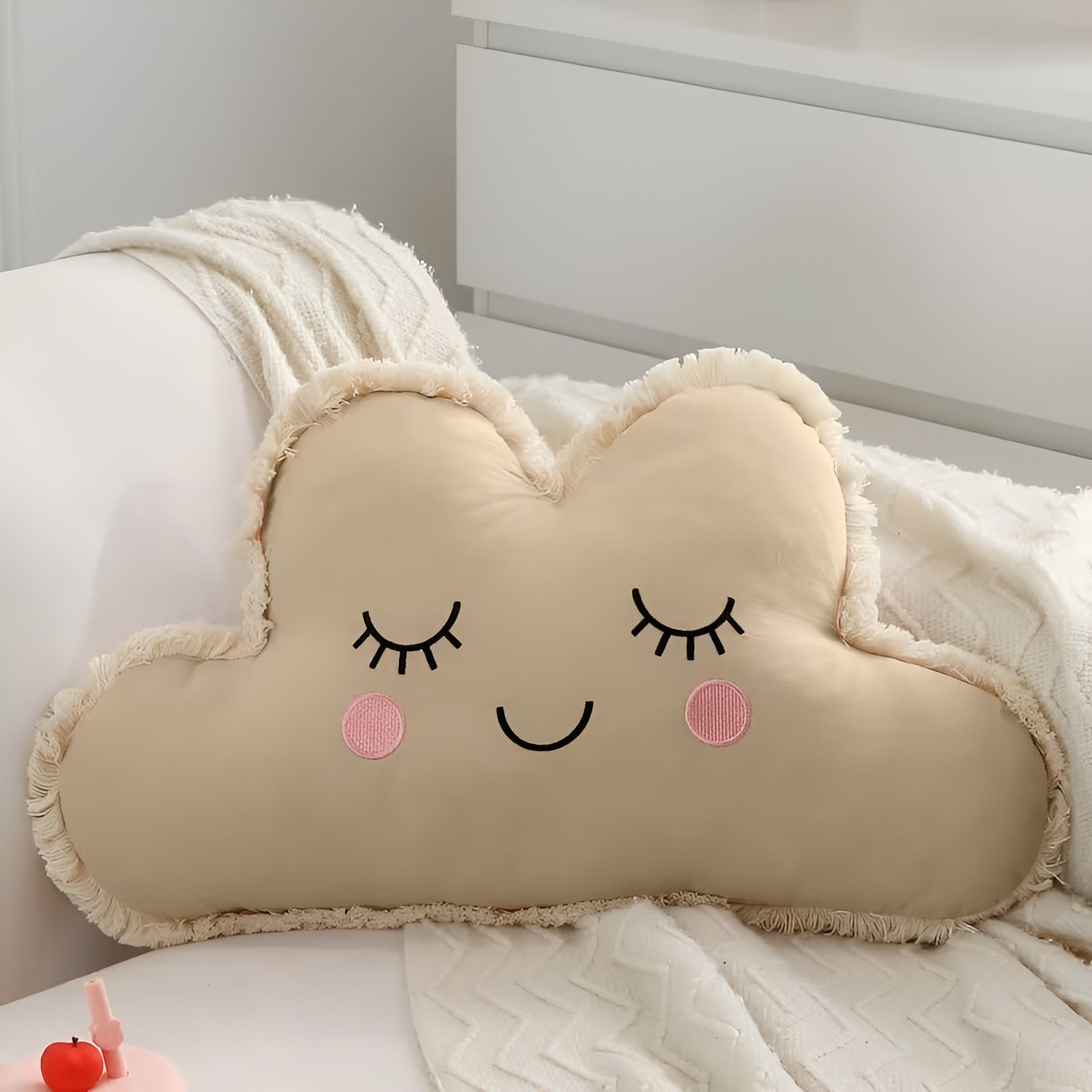 Weiche Baumwollkissen – Atmungsaktiv und Komfortabel | Perfekt für Erholsamen Schlaf - Beige - Kissen