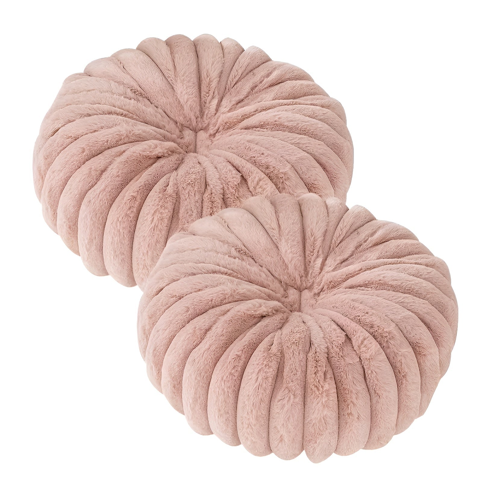 Flauschiges Rundkissen – Weich und Gemütlich | Perfekt für Wohnzimmer und Schlafzimmer - Rosa - Kissen