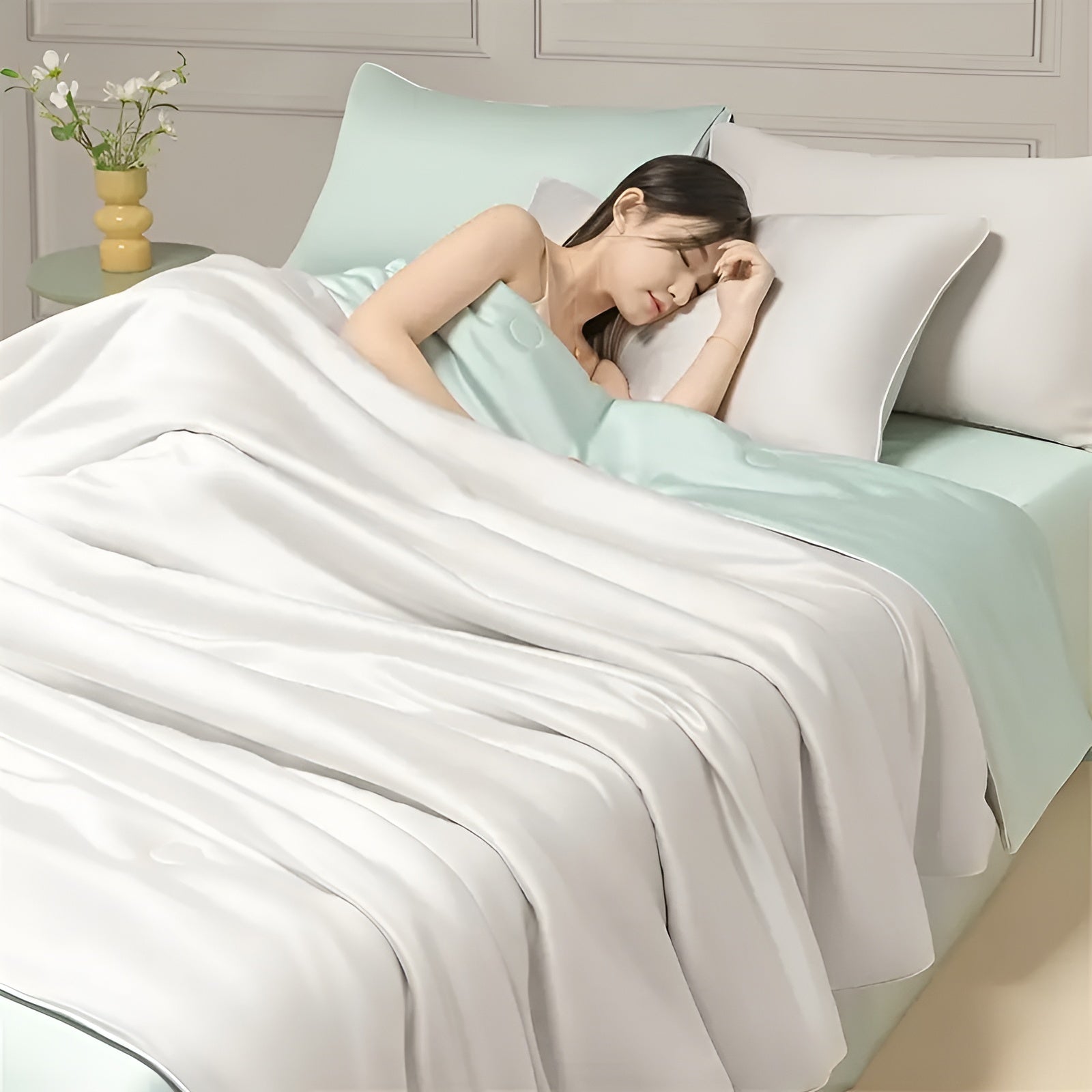 Kühle Sommerdecke – Weich, Hautfreundlich und Komfortabel | Für warme Sommernächte