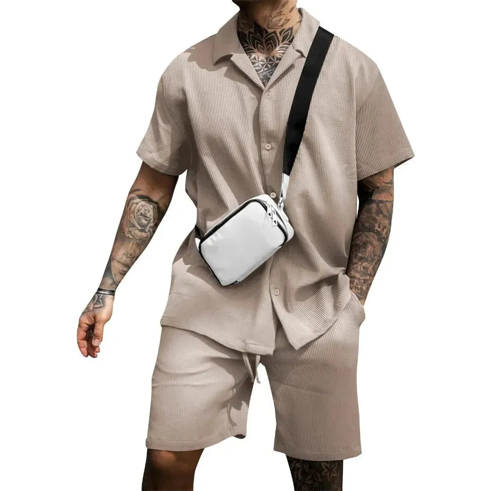Erik Set - Stilvolles Sommer-Set für Herren (Shirt + Shorts) Elegare