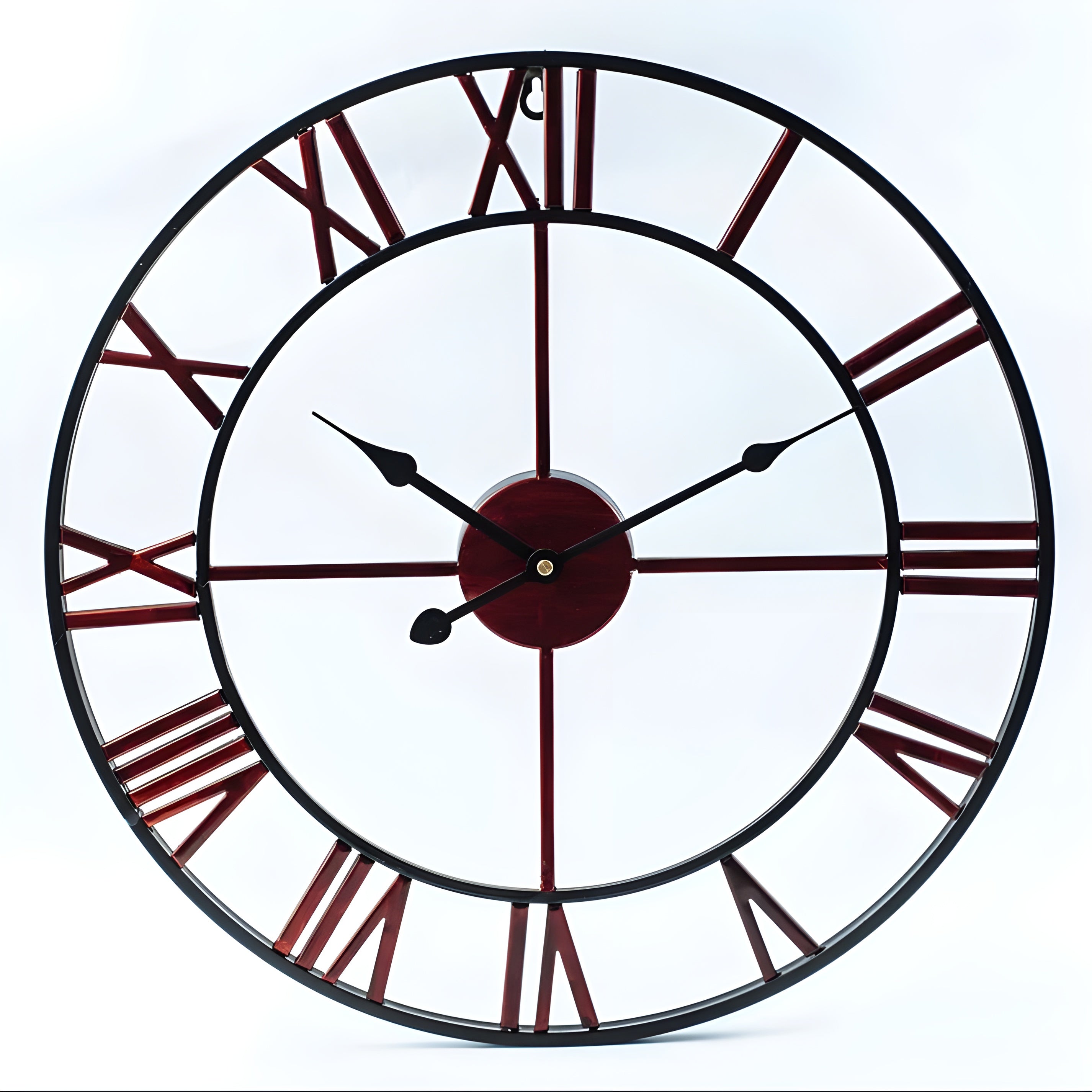 MetalFrame Clock – Moderne 3D Große Wanduhr