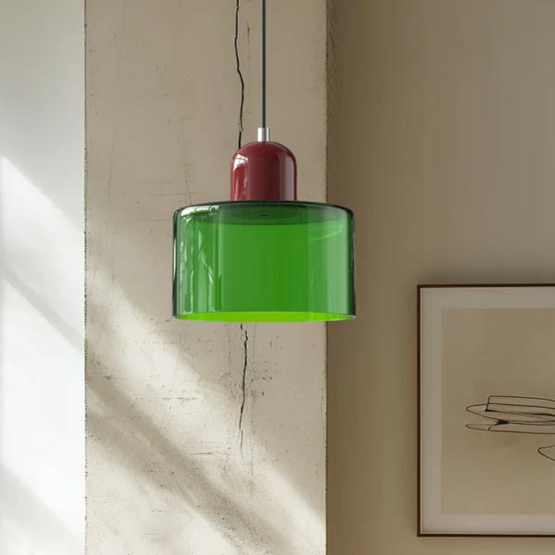 GlamorGlass Light - Europäische Retro Zylinder Pendelleuchte