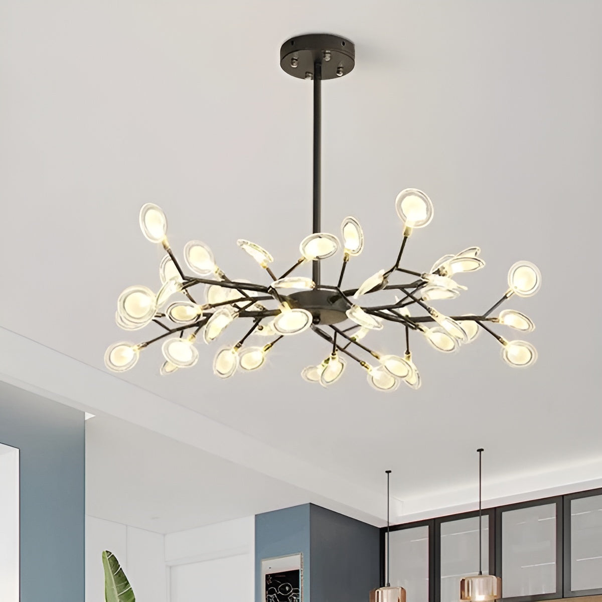 Zweigförmiger Kronleuchter – Elegante Firefly-Optik für stimmungsvolles Licht