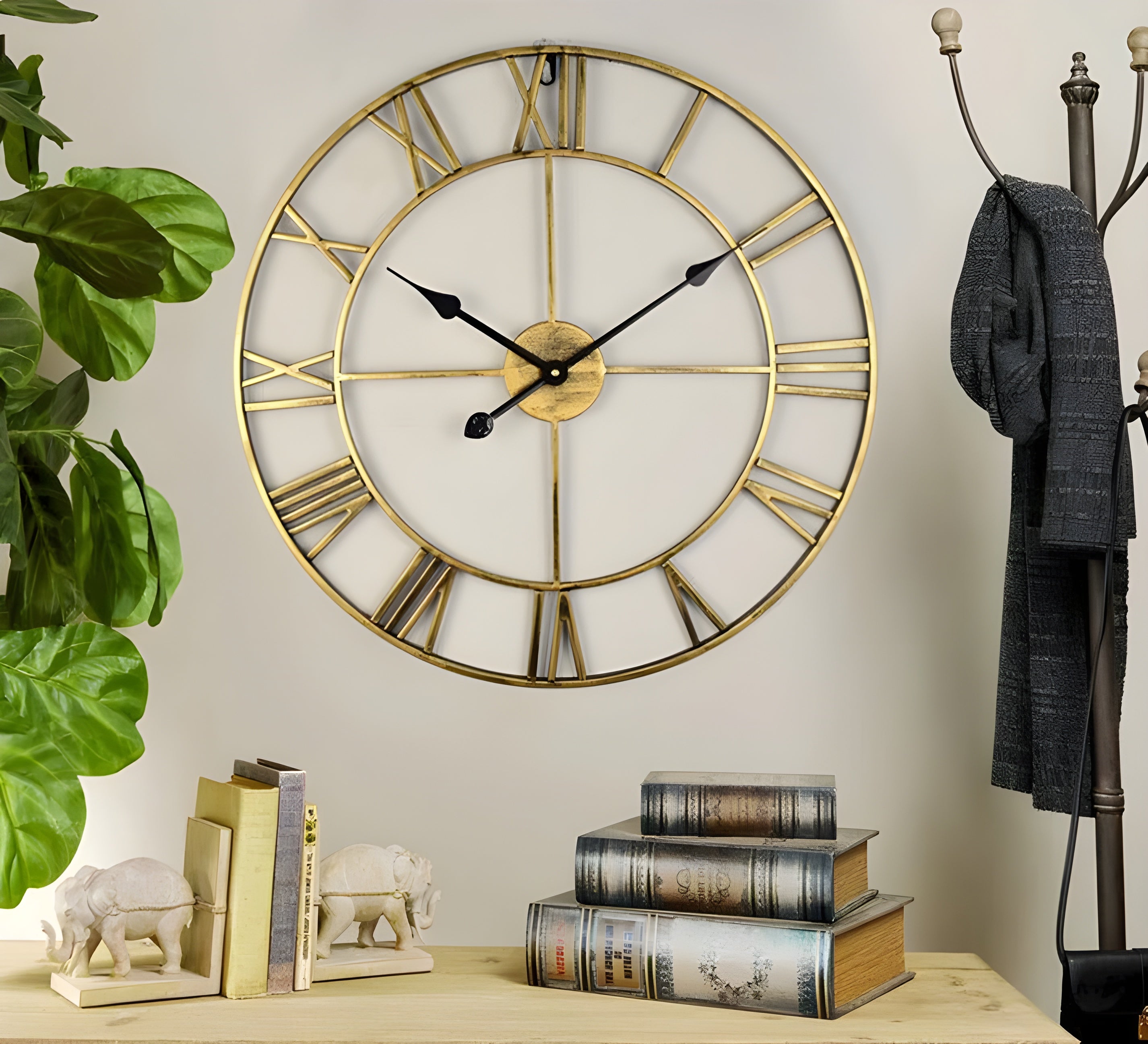 MetalFrame Clock – Moderne 3D Große Wanduhr