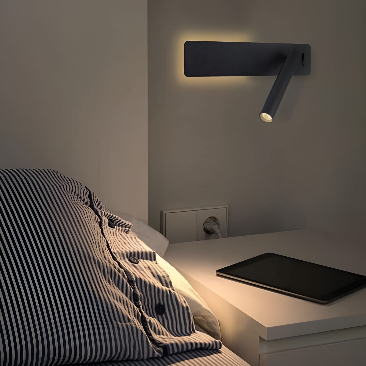 NordicBright Light - Nordic LED Wandleuchte mit Schalter