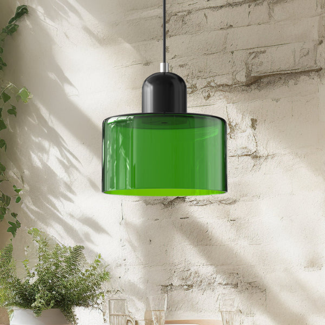 GlamorGlass Light - Europäische Retro Zylinder Pendelleuchte