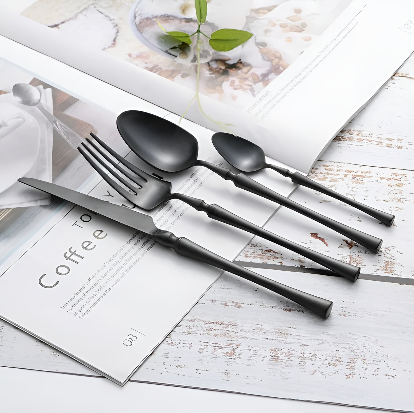 24-teiliges Besteckset aus Edelstahl – Modern und Hochwertig | Perfekt für Elegante Tischkultur - Besteck-Set