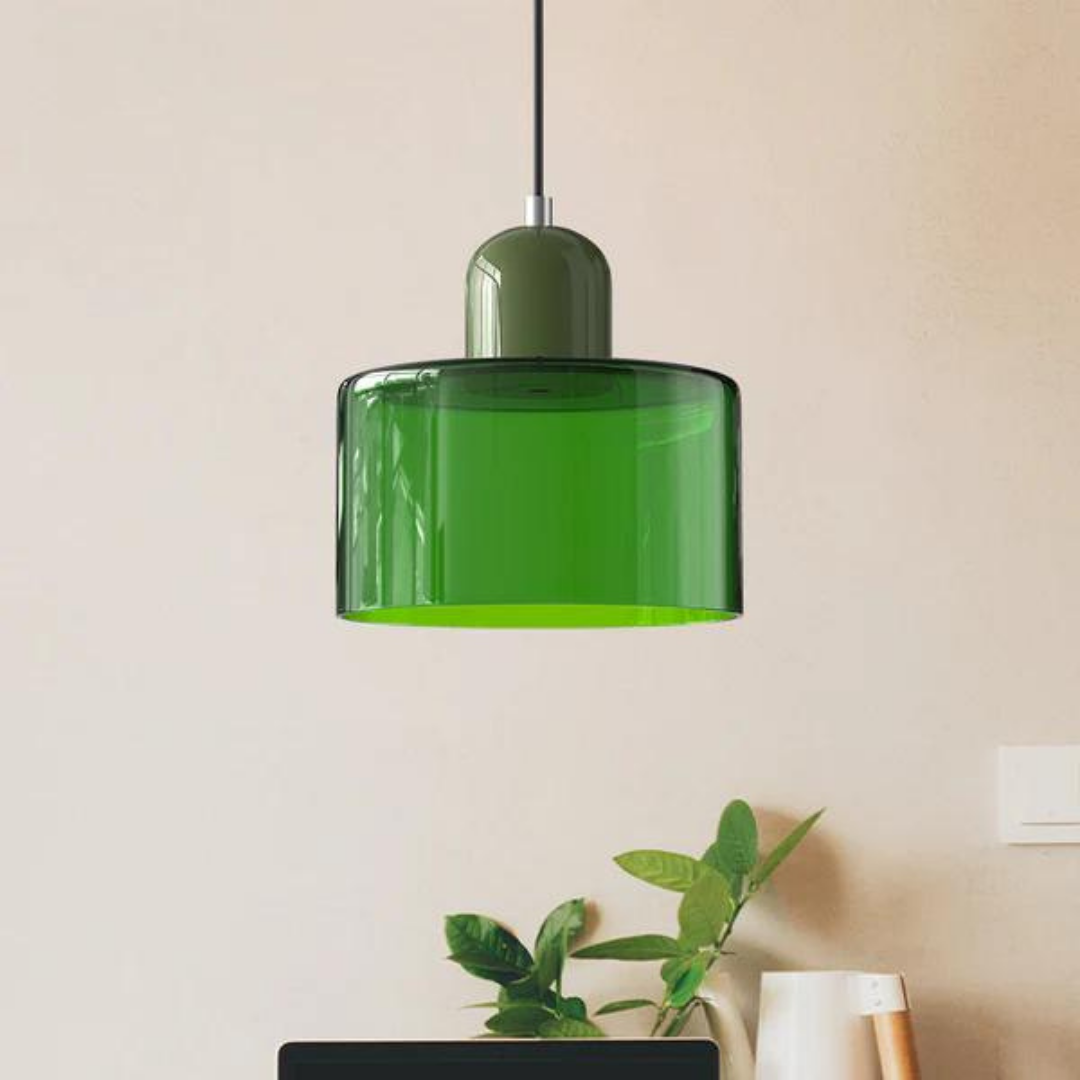 GlamorGlass Light - Europäische Retro Zylinder Pendelleuchte