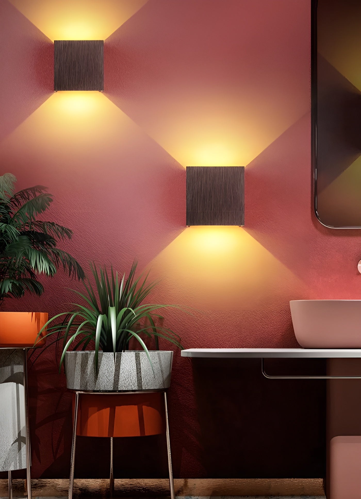 Quadratische Wandleuchte – Modernes Design für den Innenbereich
