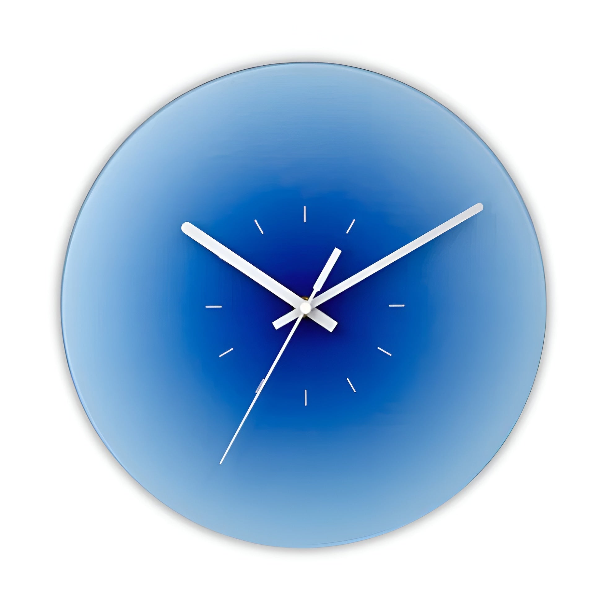 Wanduhr aus Glas – Modernes Design mit Sonnenuntergang-Motiv