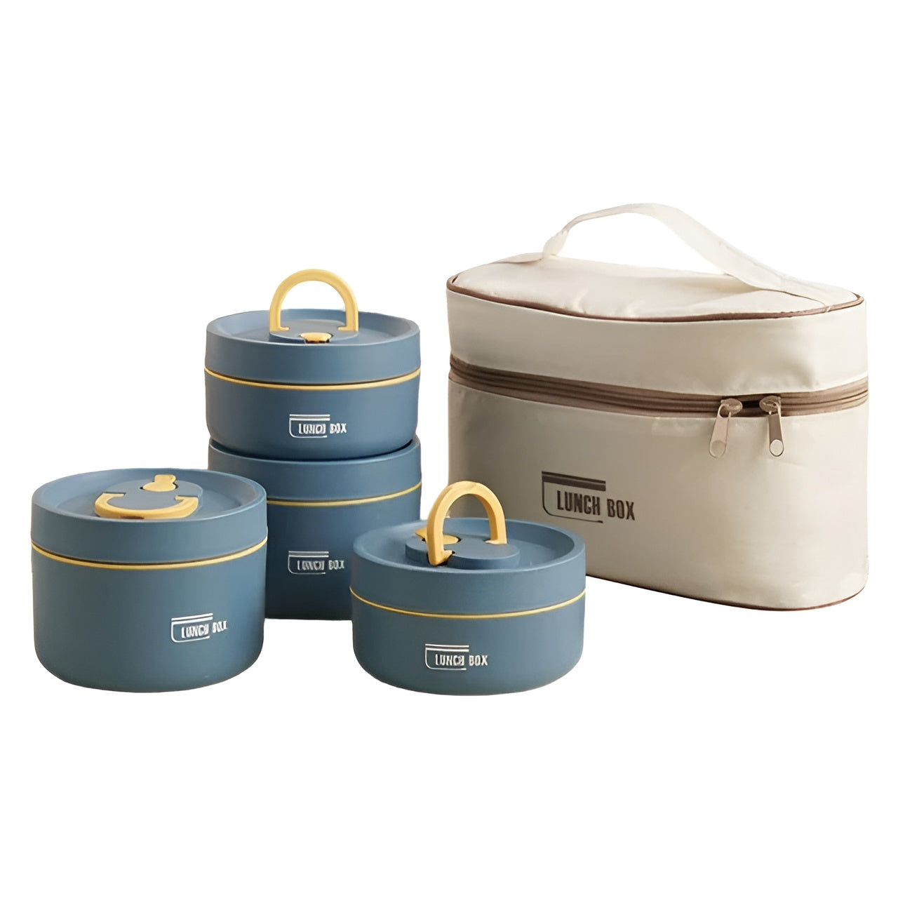 Isolierte Lunchbox – Mehrlagig Fächern & Auslaufsicher | Inkl. Tragetasche