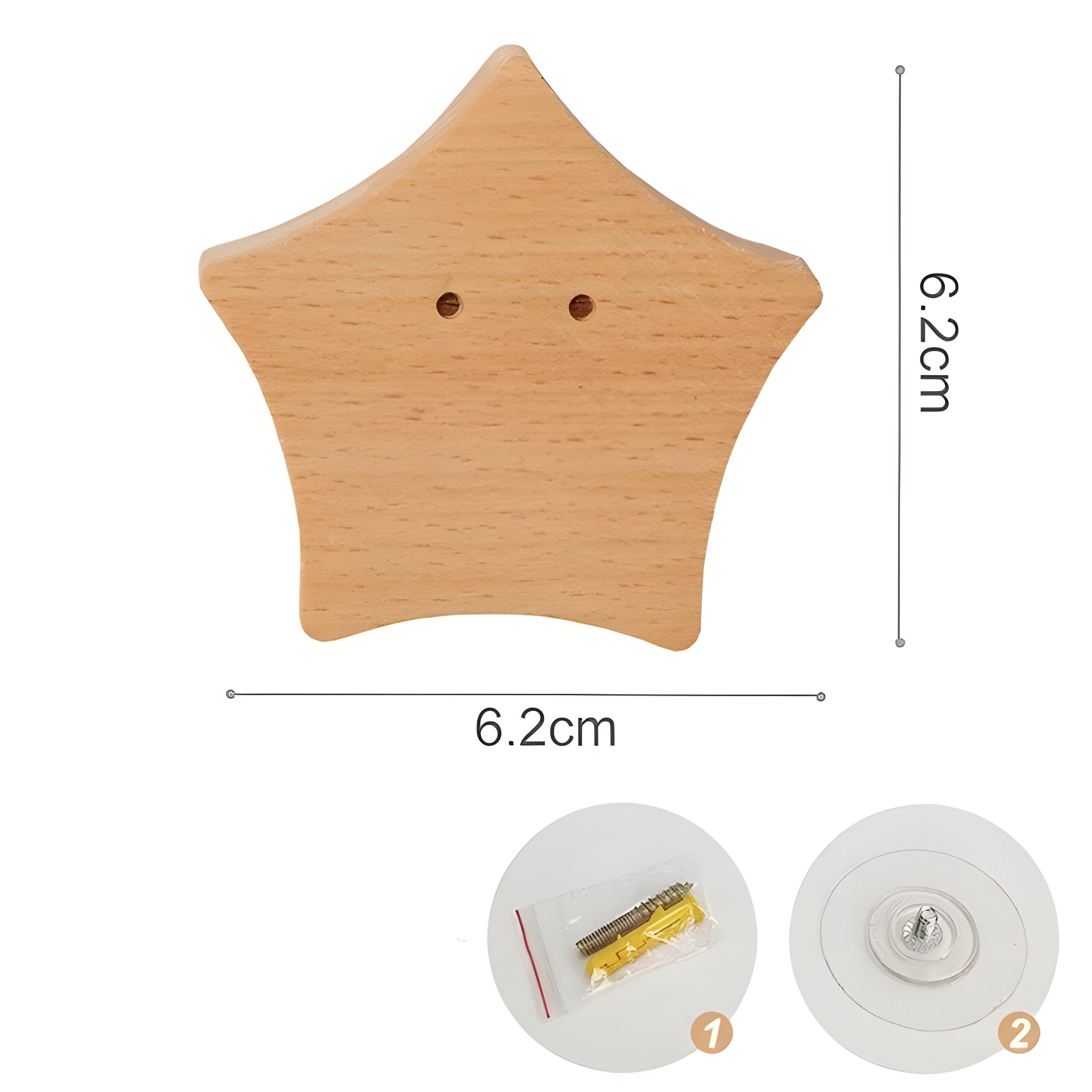 WoodWhimsy Hook - Tierförmiger Wandhaken aus Holz